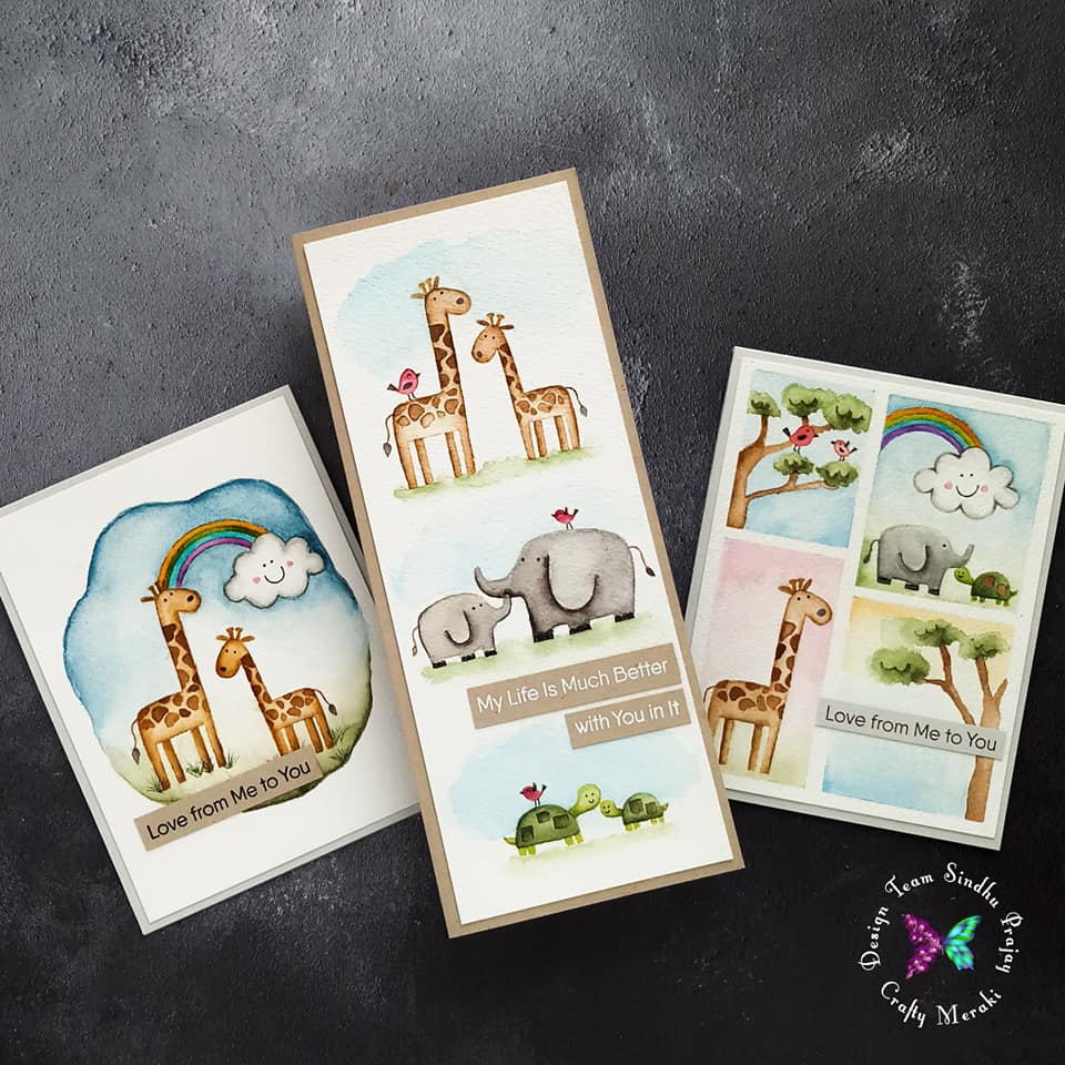 Three times the fun with the MFT Double the fun stamp set!