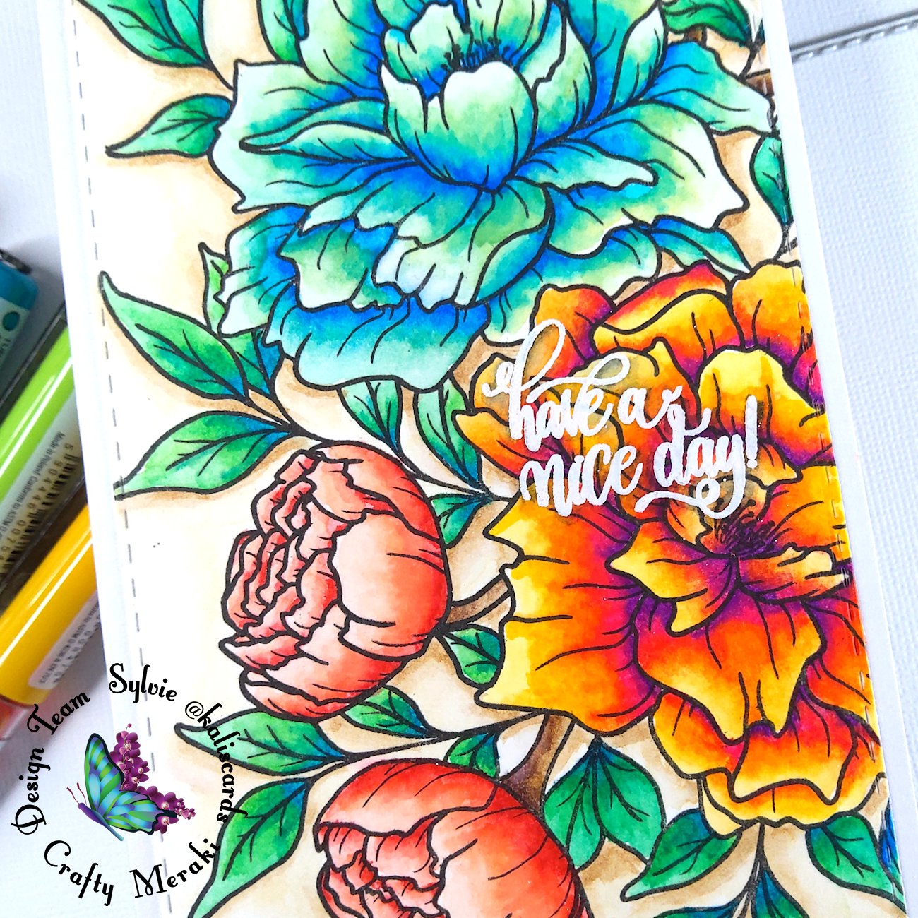 Have a nice day by Sylvie @Kaliscards