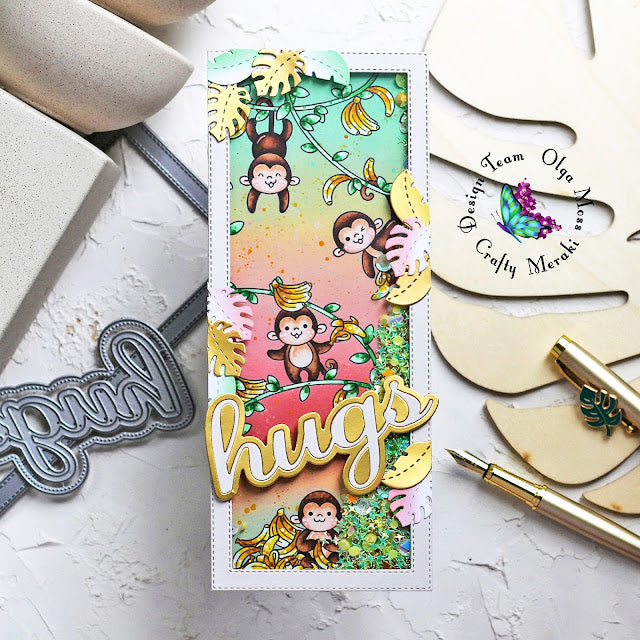 Hugs- cute critter card by Olga