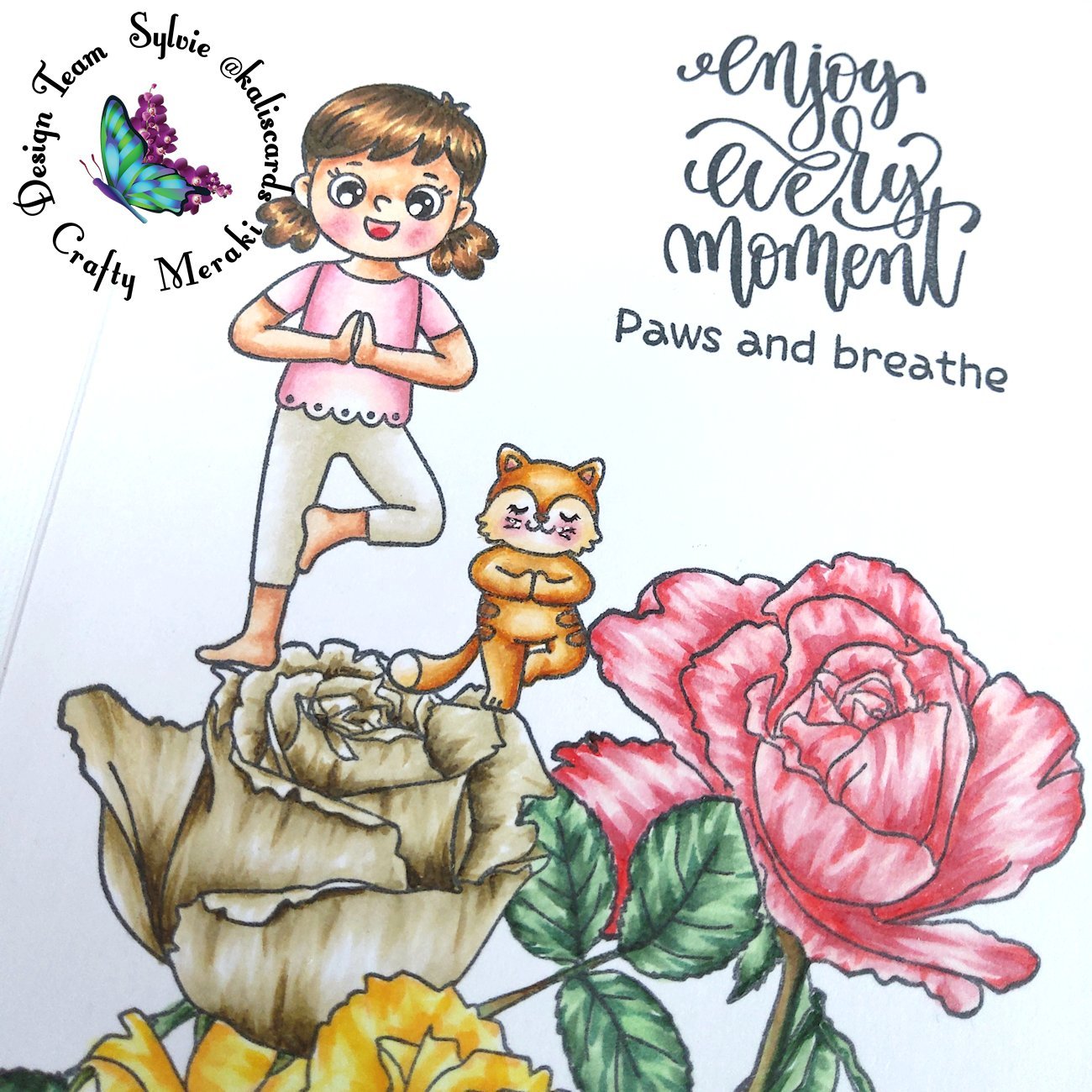 Paws and breathe by Sylvie @Kaliscards