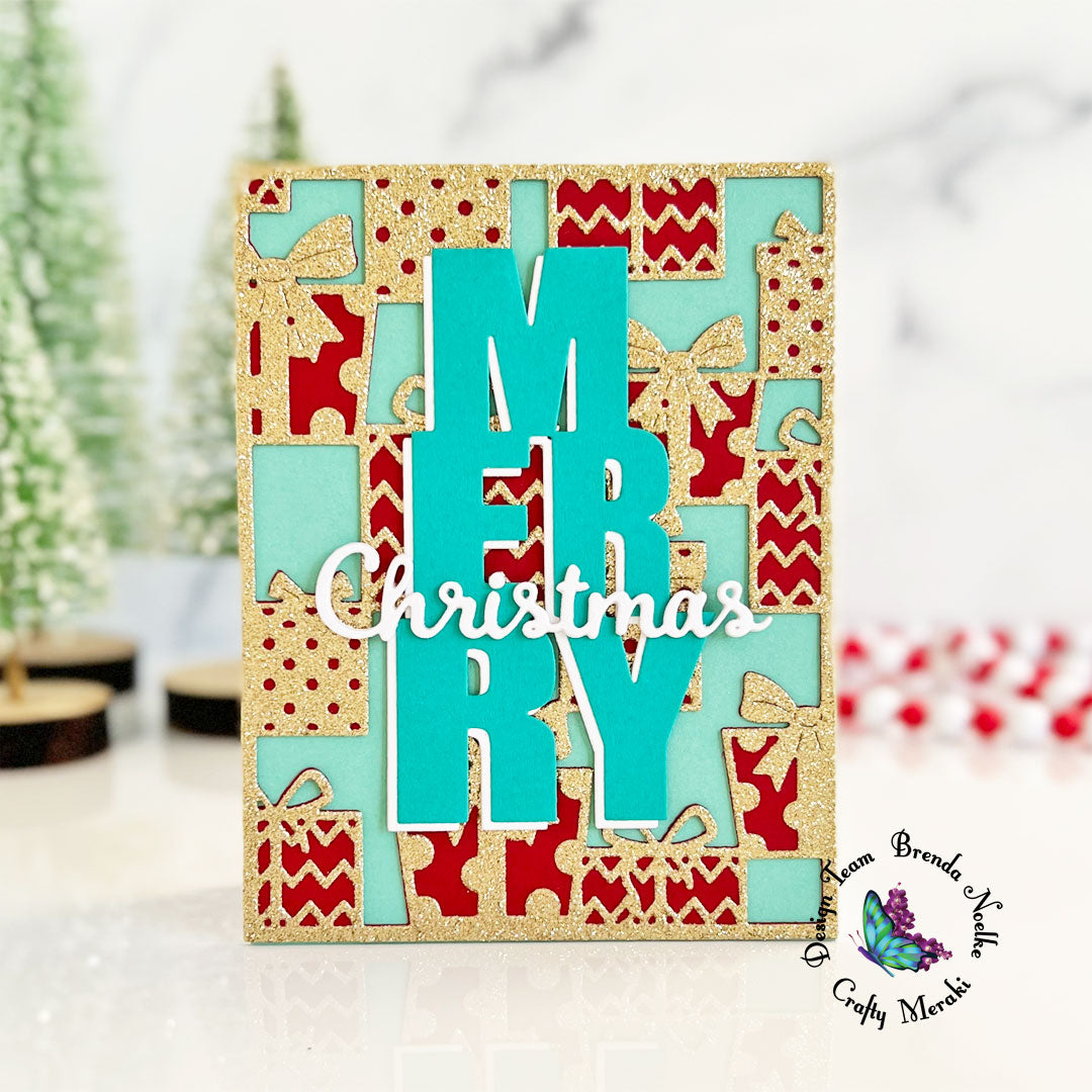 Merry Christmas Die-Cut Card by Brenda