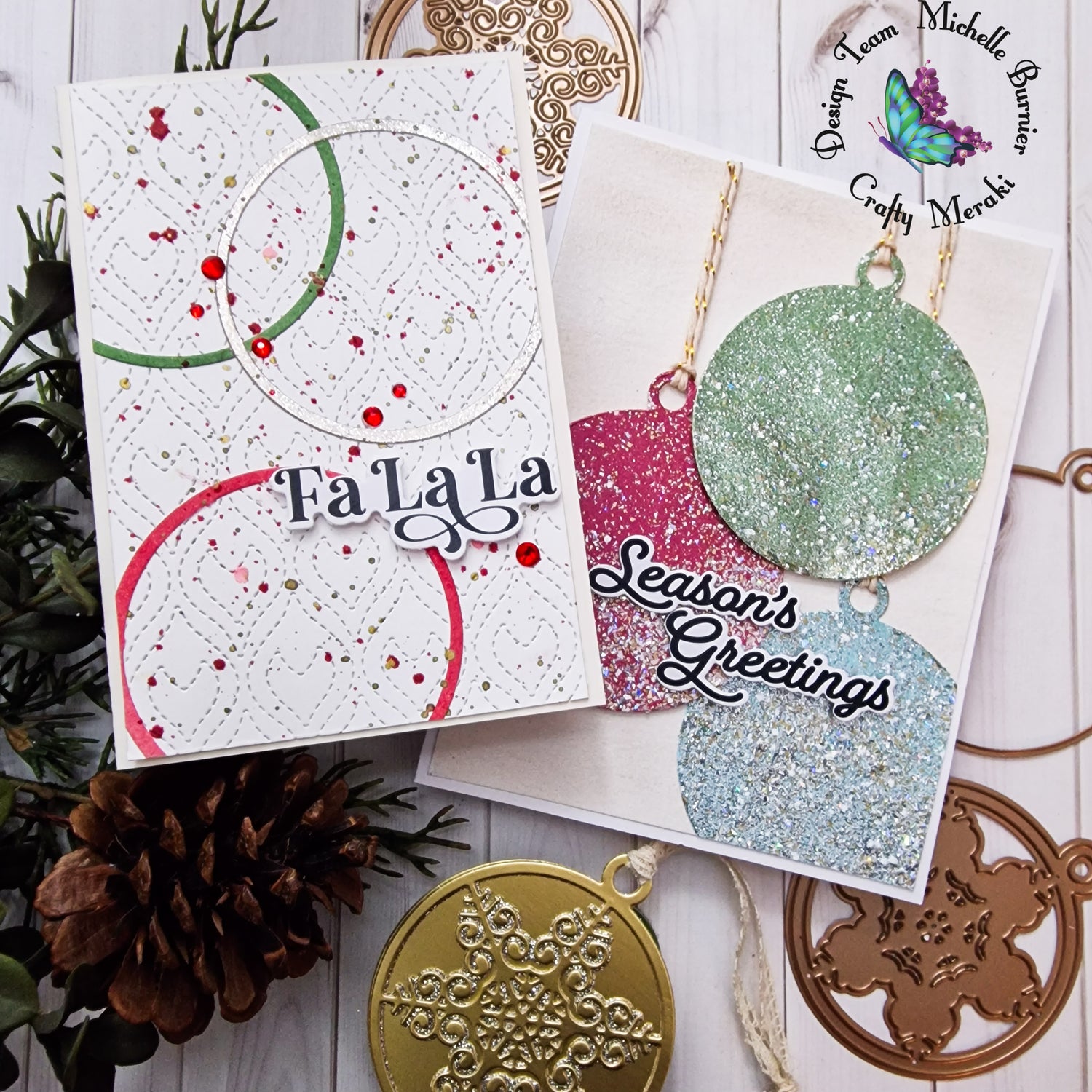 Tinsel Ornament Layering Die 3 Different Ways