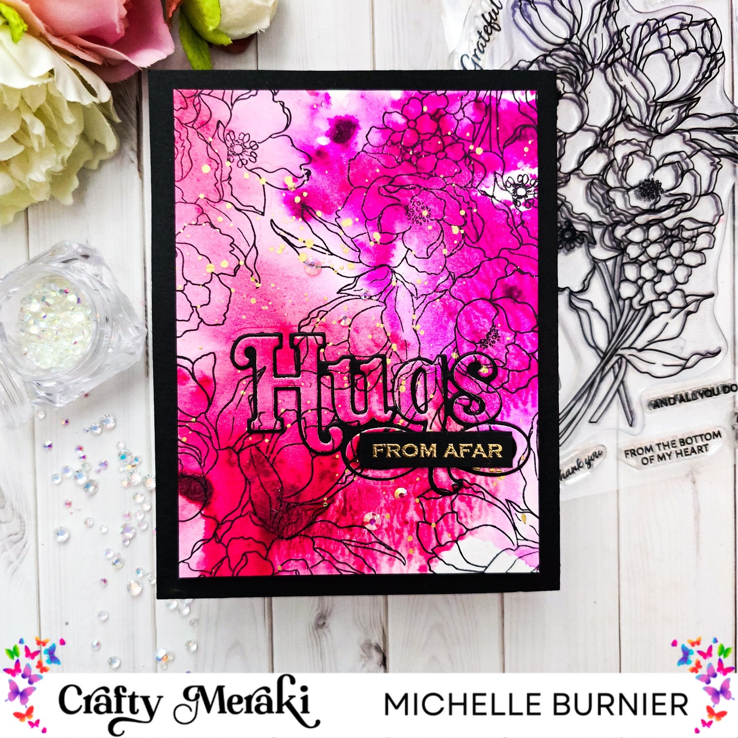 Sending Hugs with Easy to Make Patterned Paper