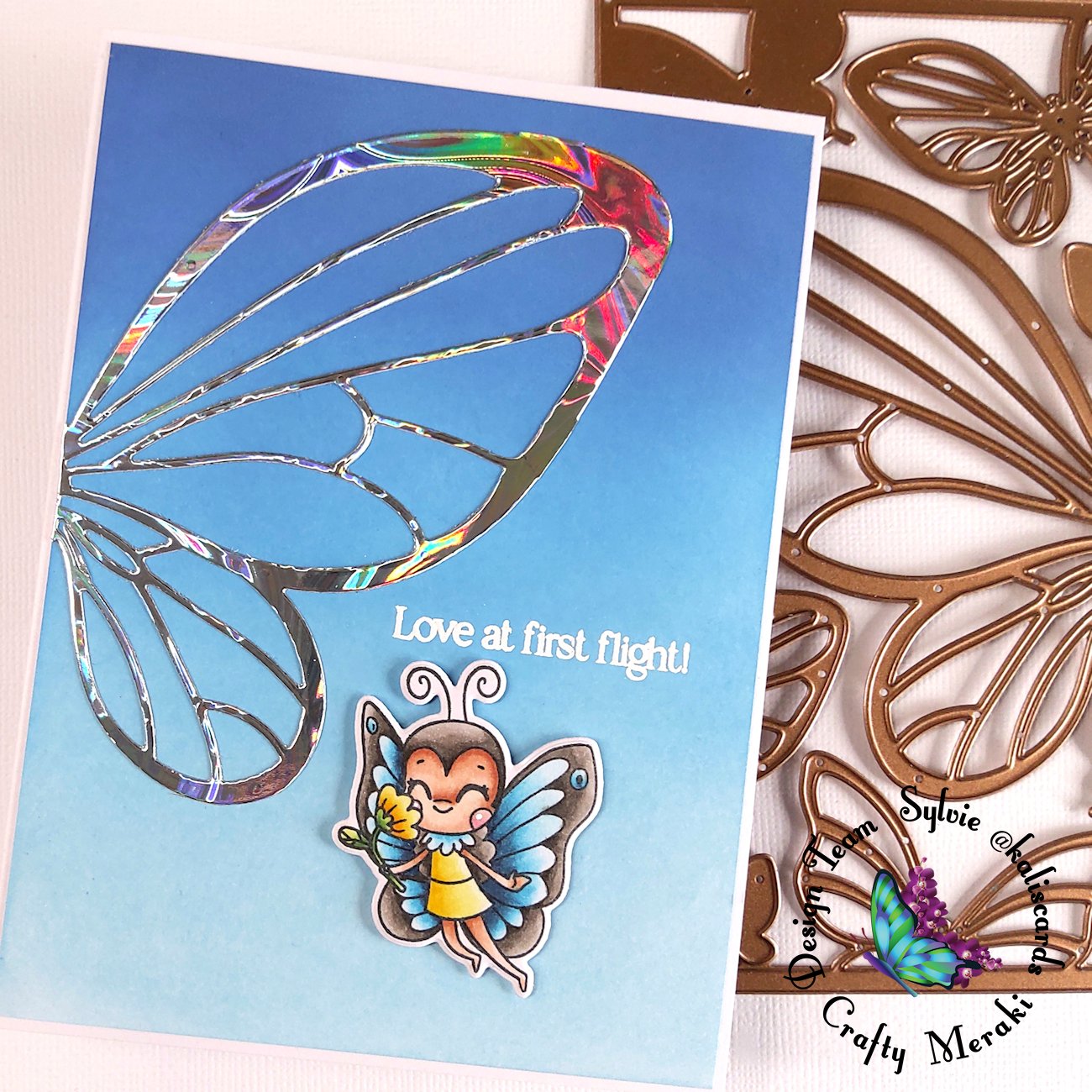 Love at first flight! by Sylvie @Kaliscards