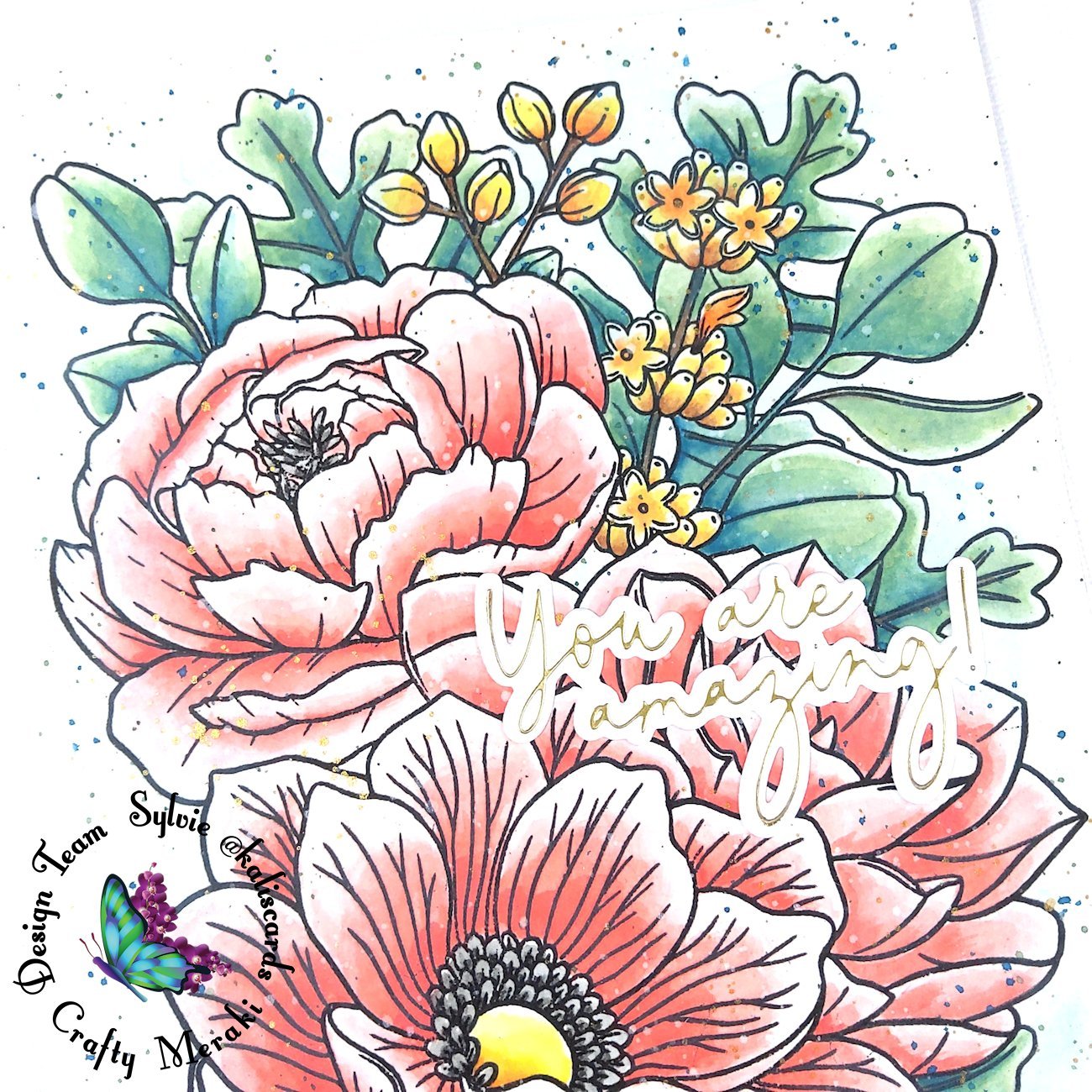 You are amazing! by Sylvie @Kaliscards