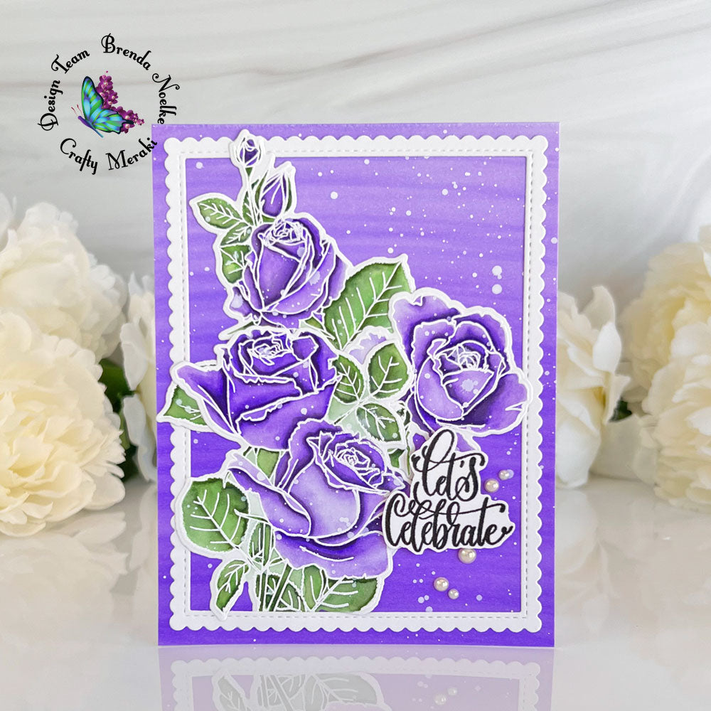 Let’s Celebrate by Brenda - Purple Roses