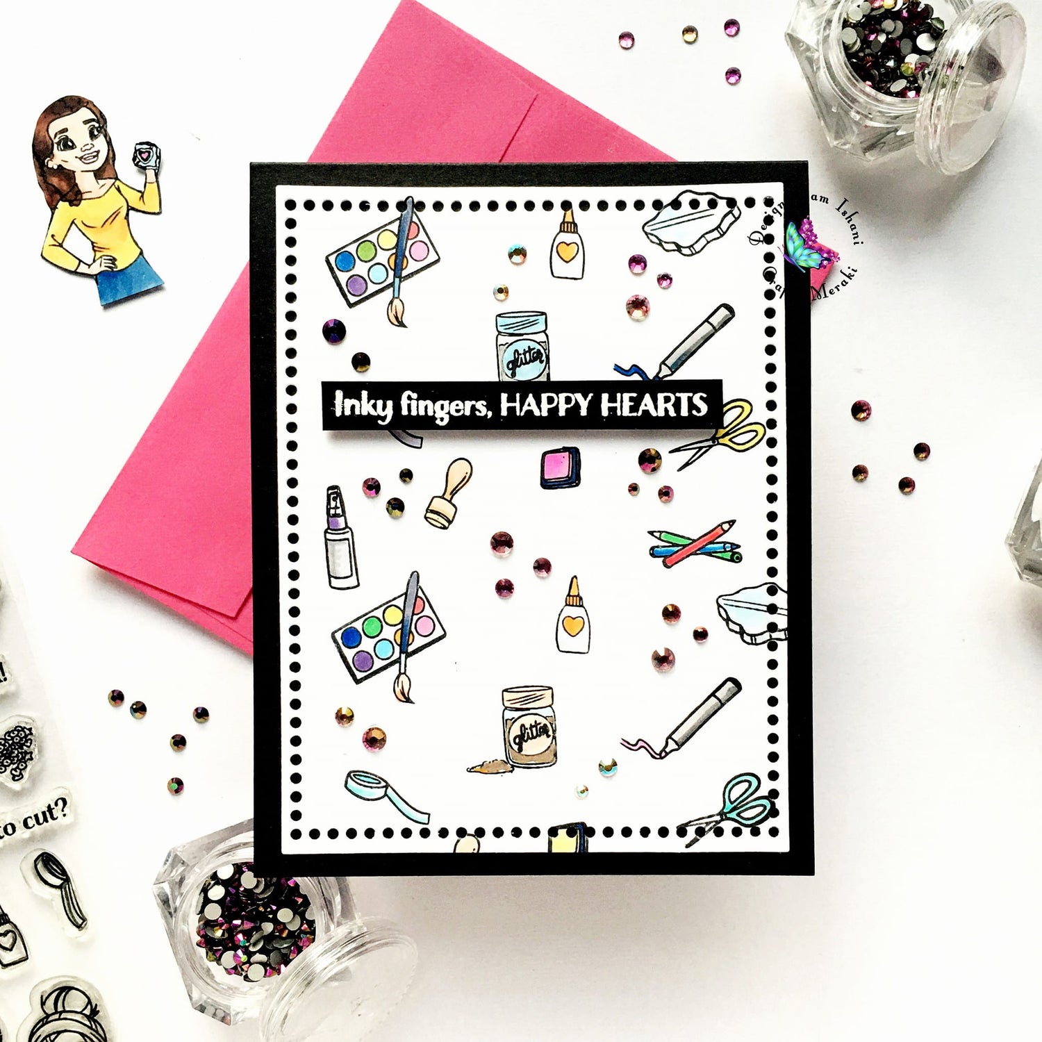 Use Tiny Stamps for Big impact by Ishani