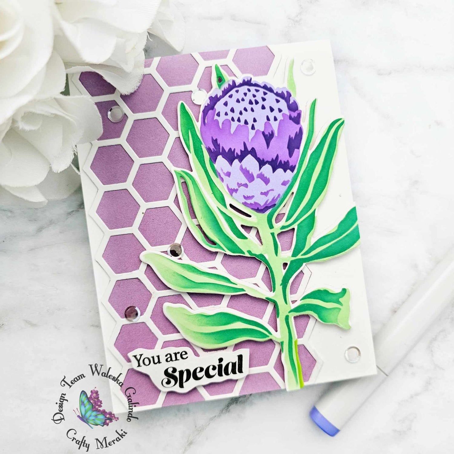 Use Slimline Dies with A2 Cards...