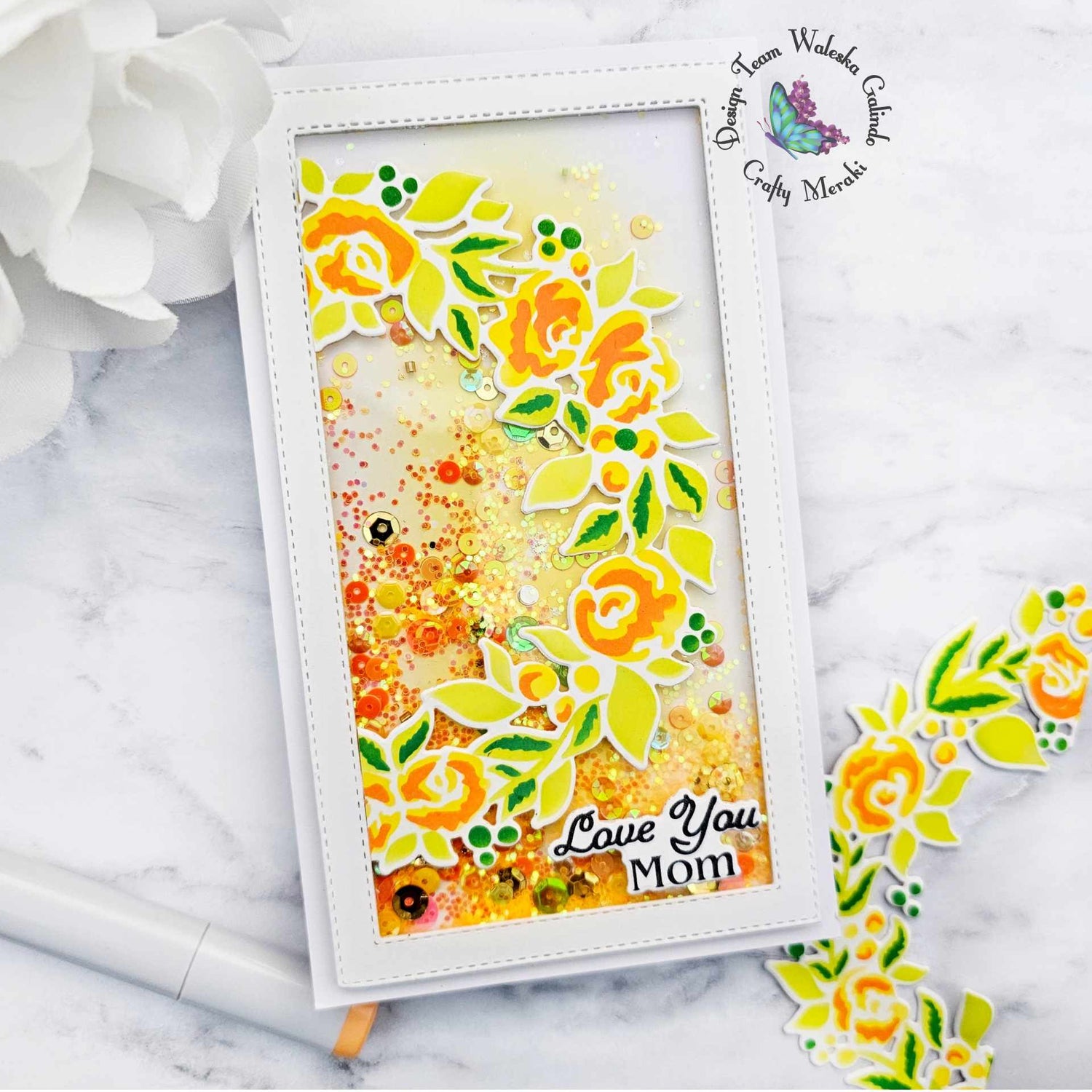 How to create a Floral Shaker card