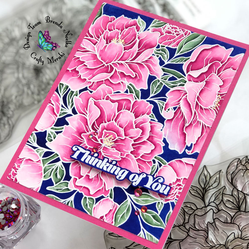 Thinking of You Watercolor Floral by Brenda