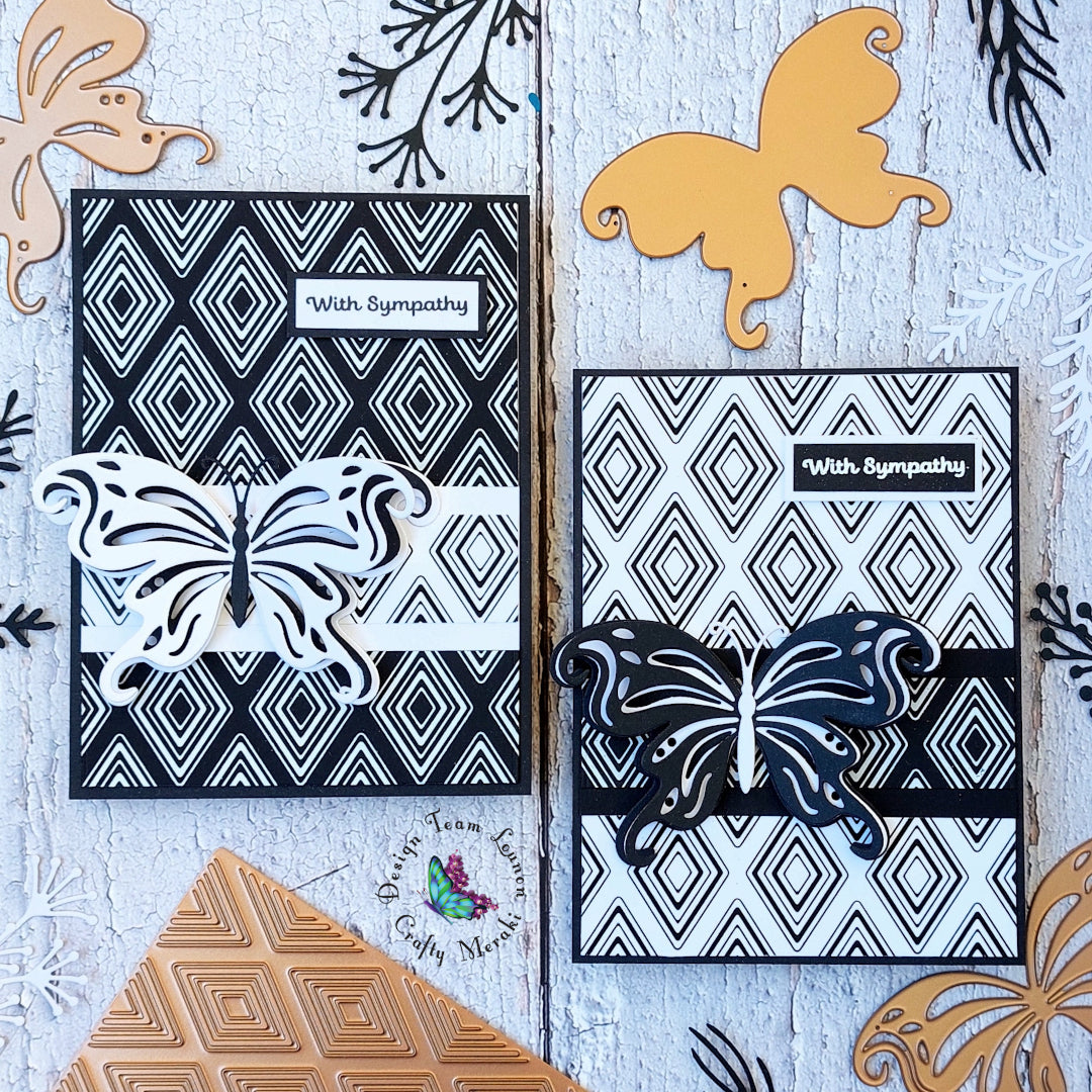 Black and white foiling