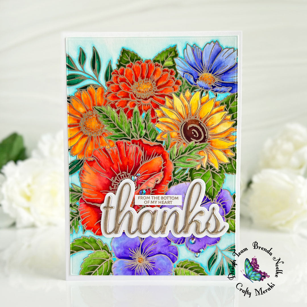 Garden of Eden A7 Thank You Card by Brenda