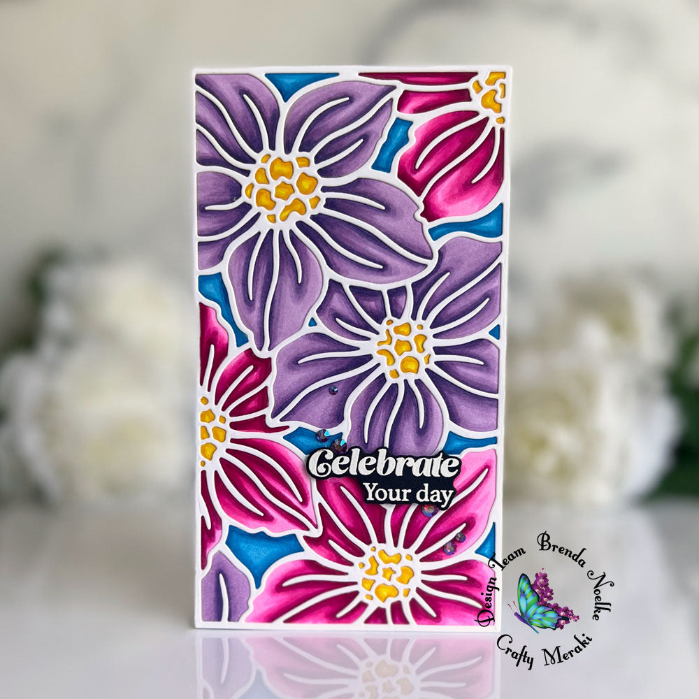 Celebrate Your Day Lenten Rose Mini Slimline by Brenda