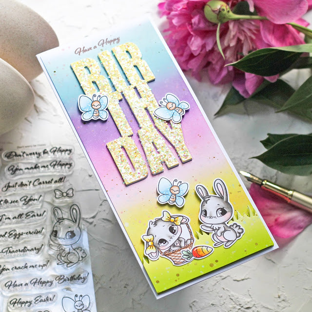 Birthday Slimline card by Olga