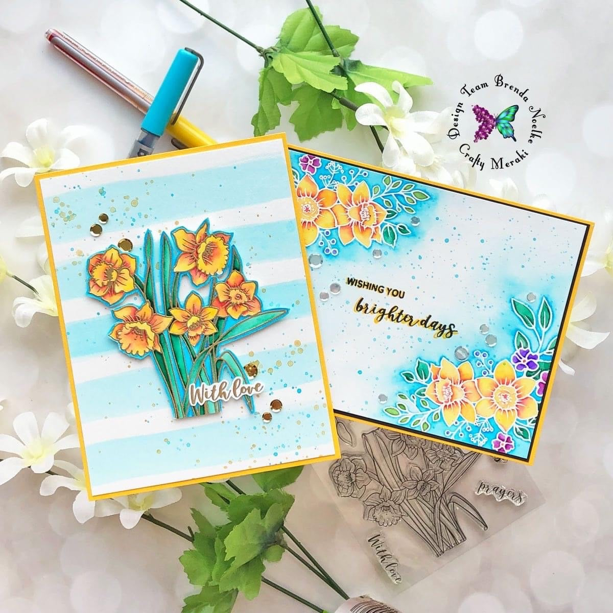 Altenew Daffodils with Brenda