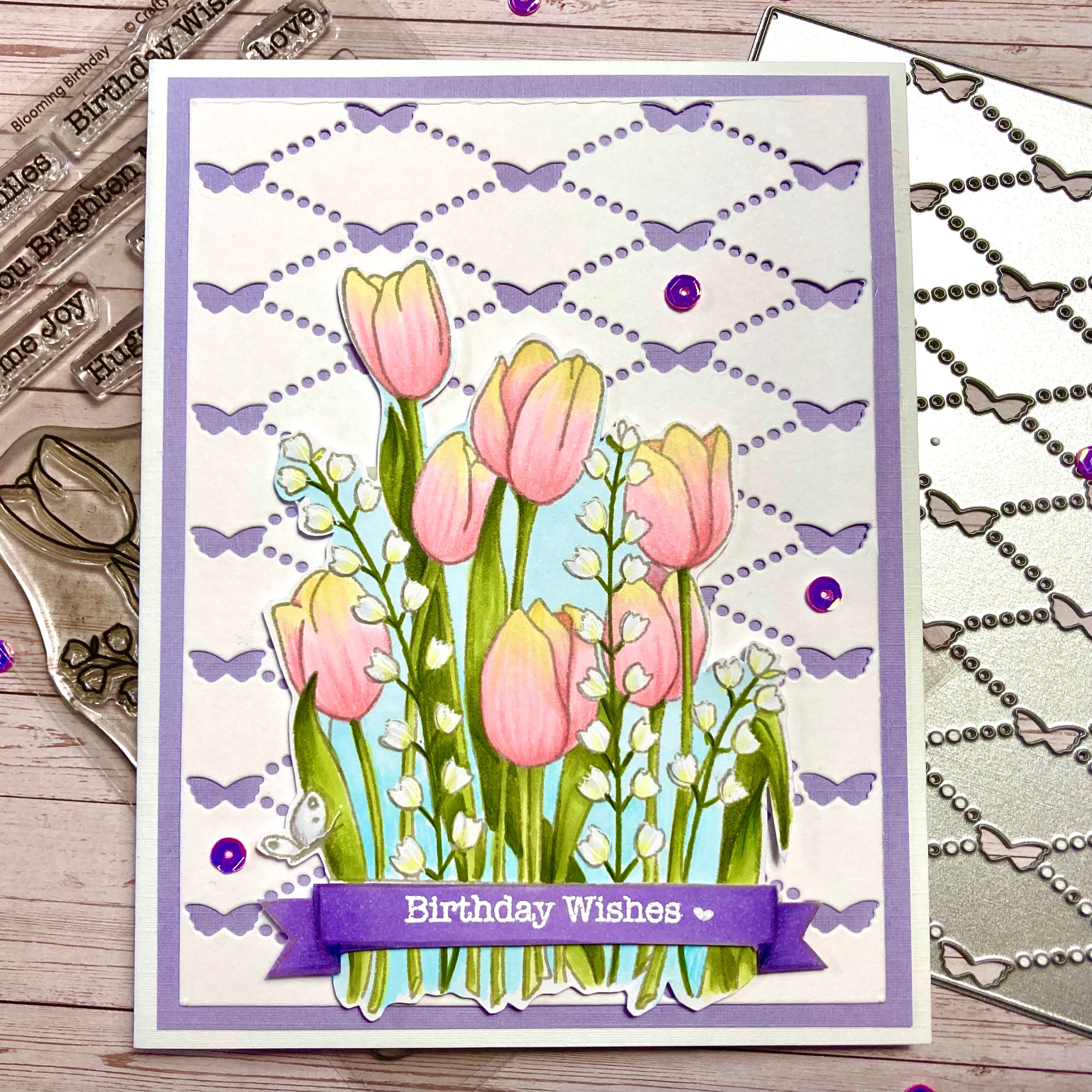 Spring Birthday Card by Angelique