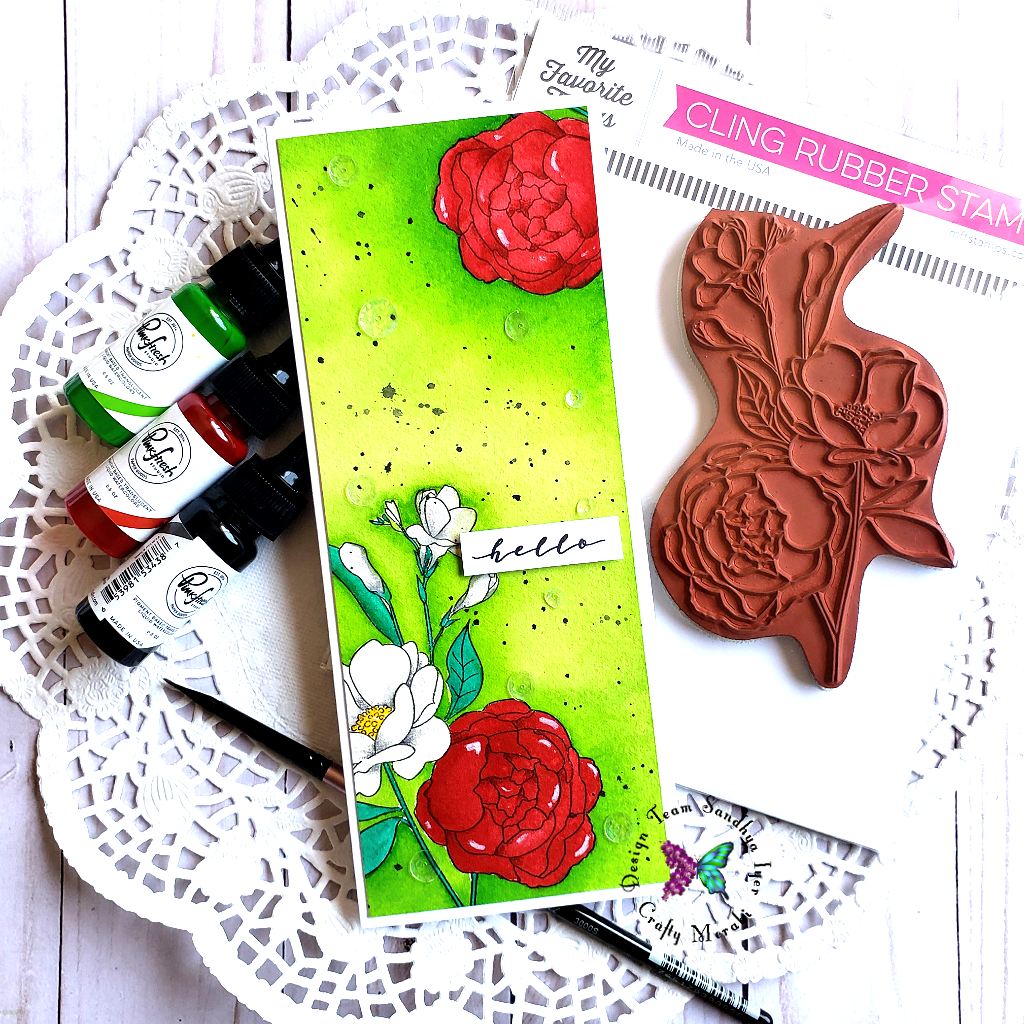 Slimline floral watercolor magic with Sandhya!