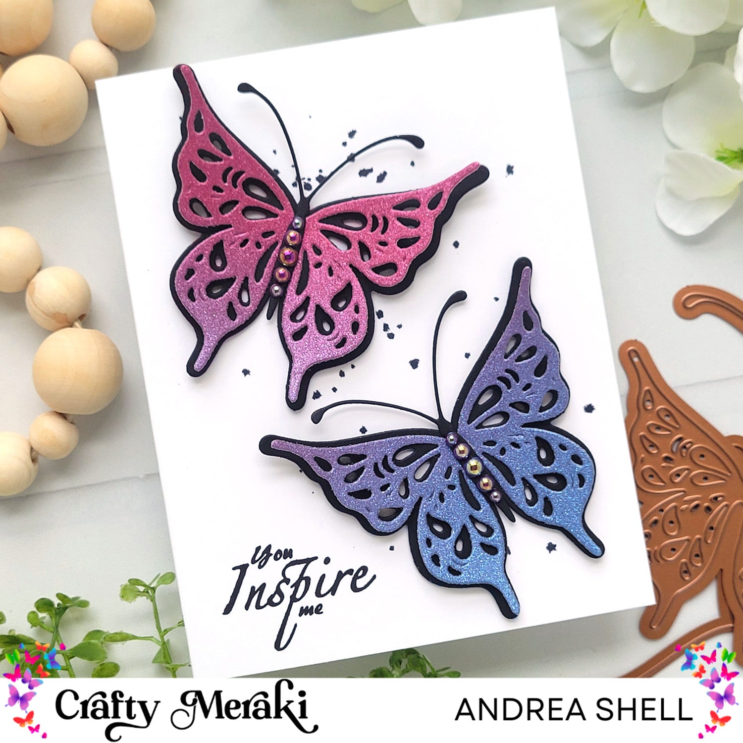Sparkly Layered Butterflies