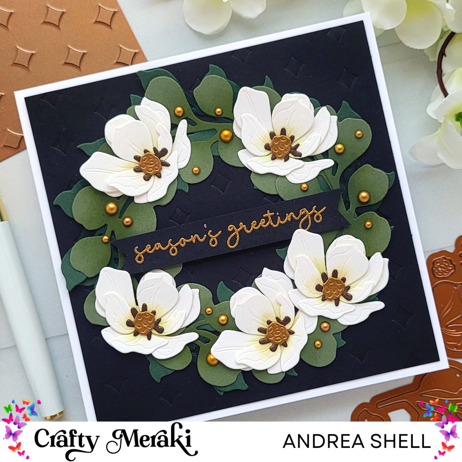 Floral Christmas Wreath