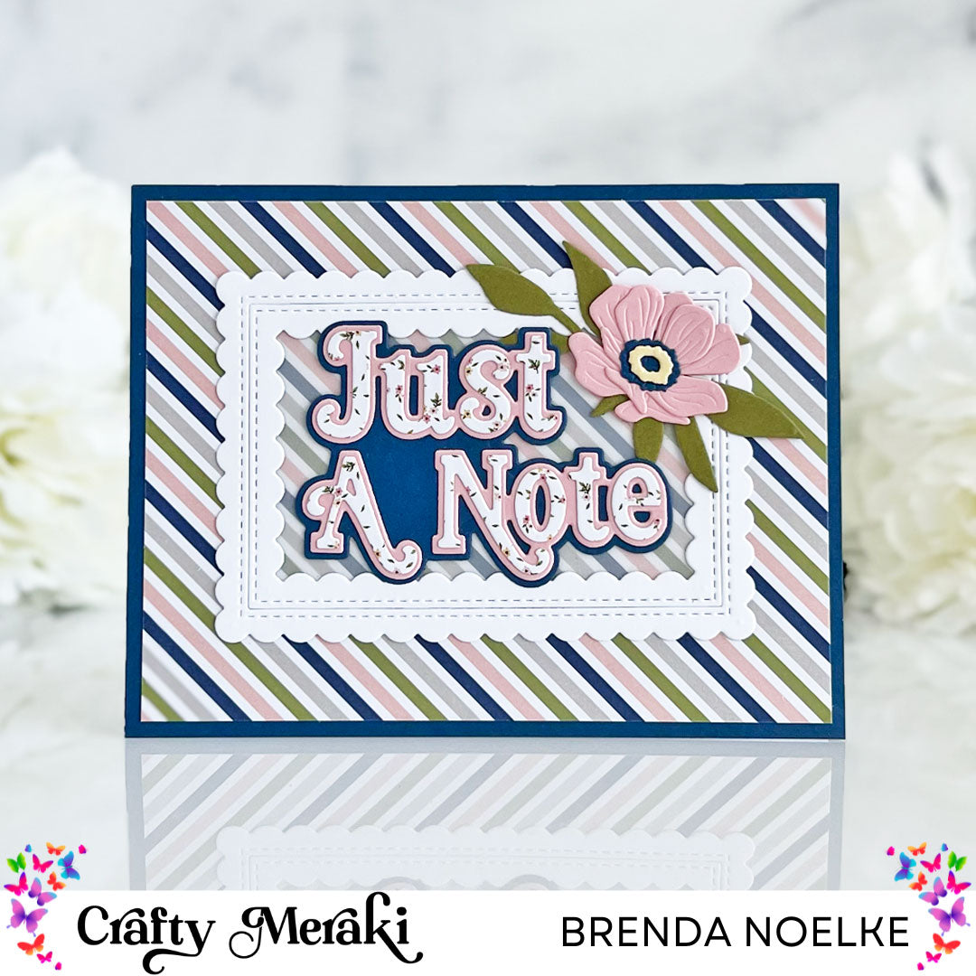 Just A Note - Retro Blooms