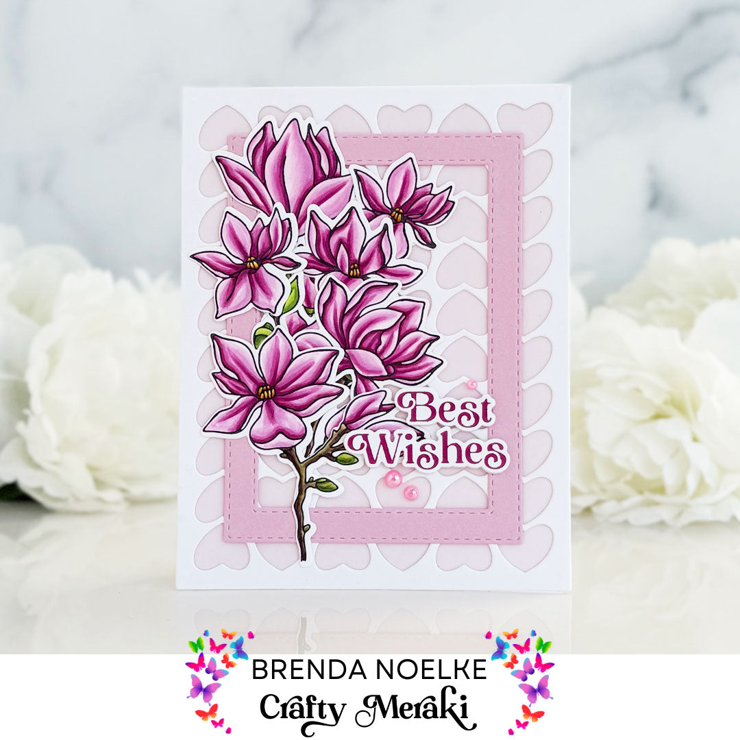 Best Wishes - Whimsical Magnolias Press-Tacular Plates