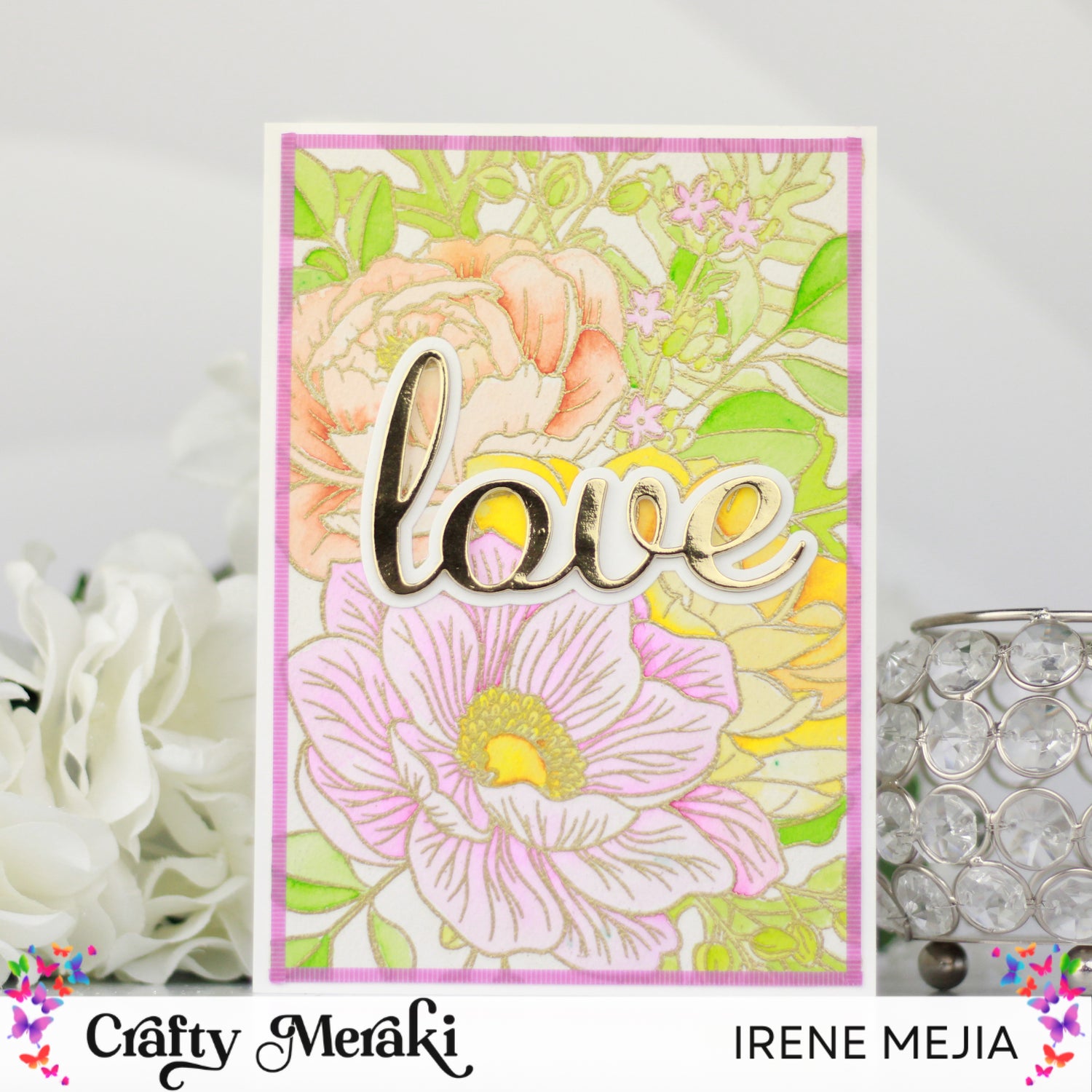 Watercolor Garden Card