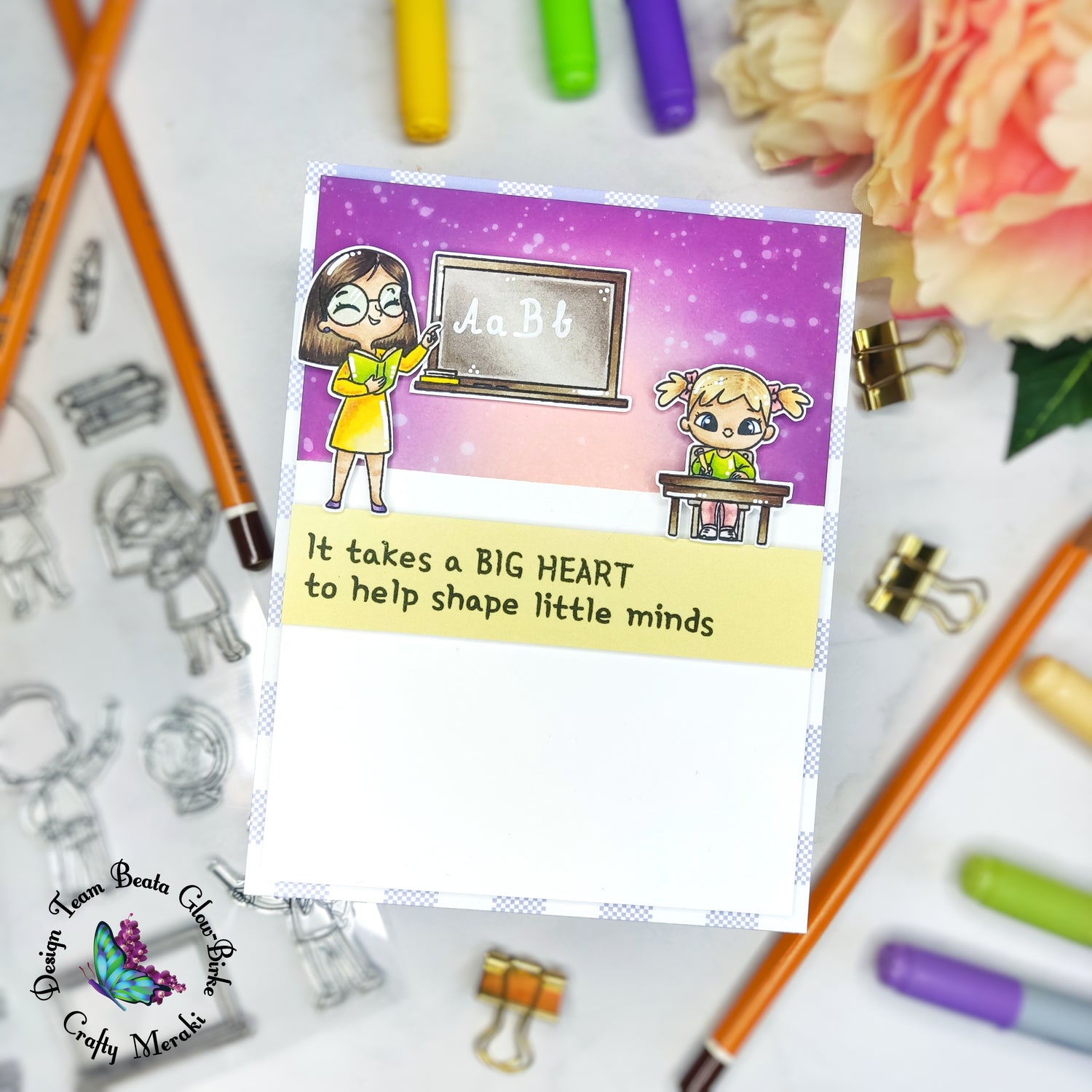 Clean and simple card with Beata