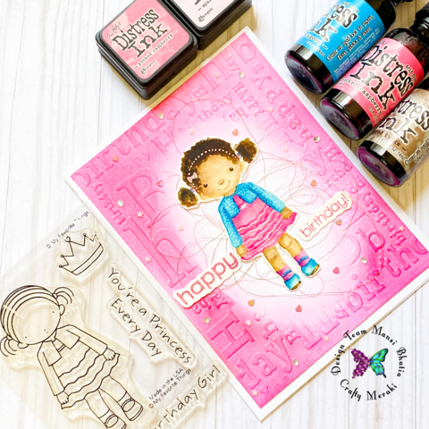 Adorable birthday girl with Mansi