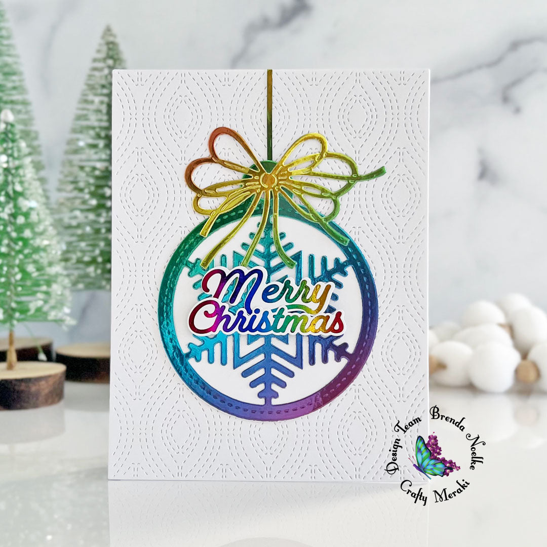 Merry Christmas Holographic Ornament by Brenda Merry Christmas Holographic Ornament by Brenda