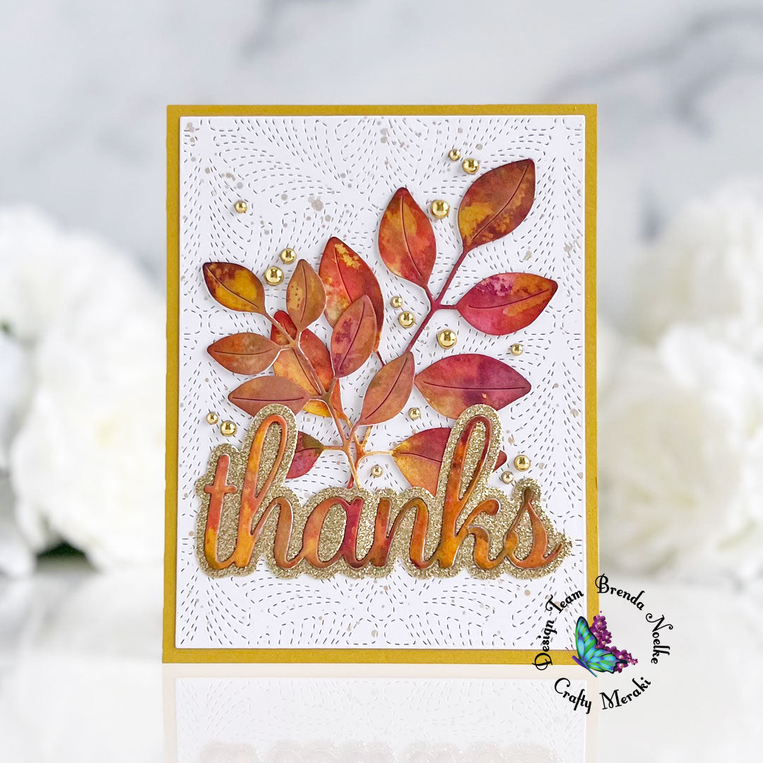 Thanks by Brenda - Ink Smooshed Die-Cuts