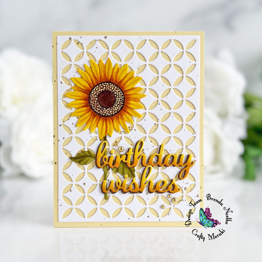 Birthday Wishes by Brenda - Adding Details to Die-cuts