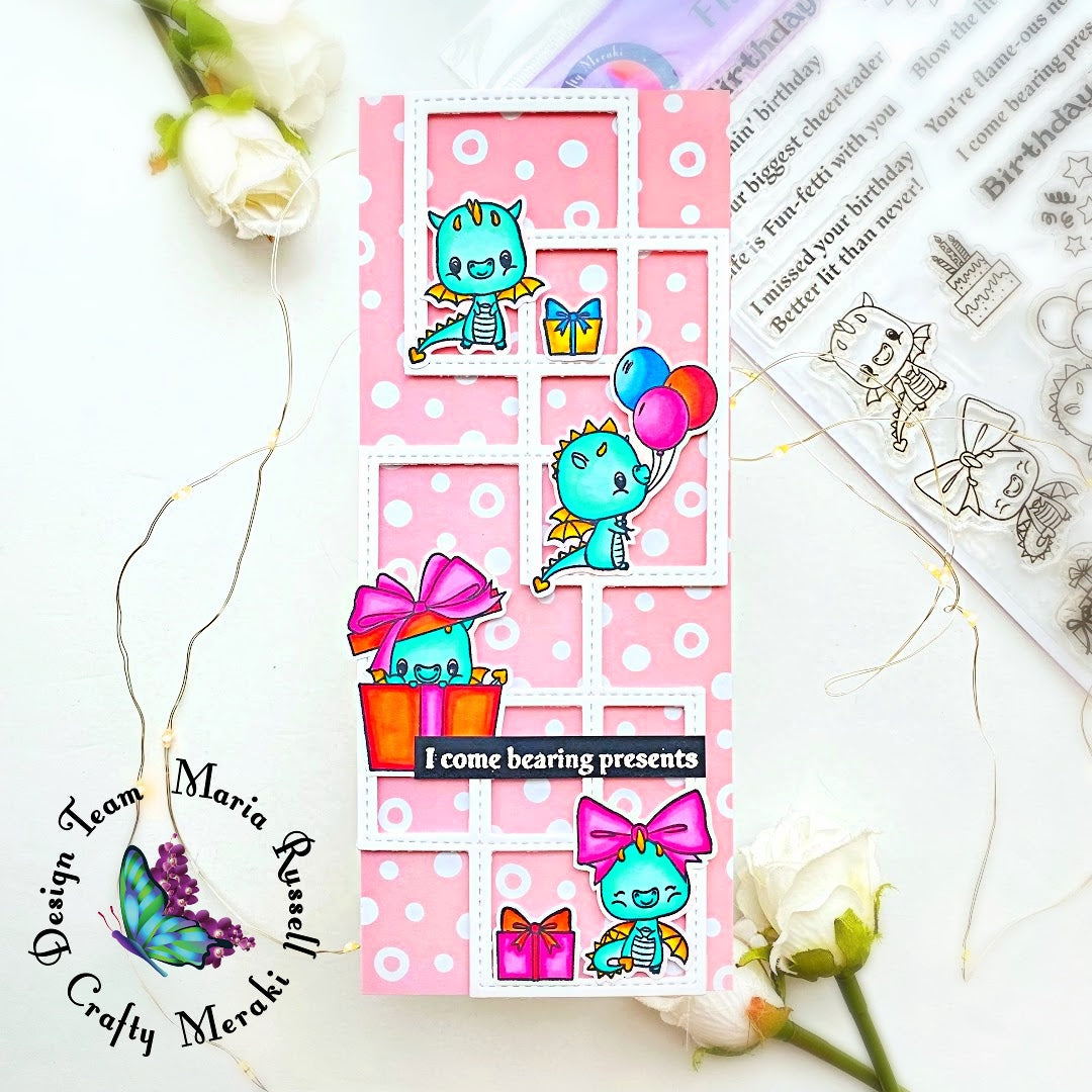 Slimline Birthday Card by Maria