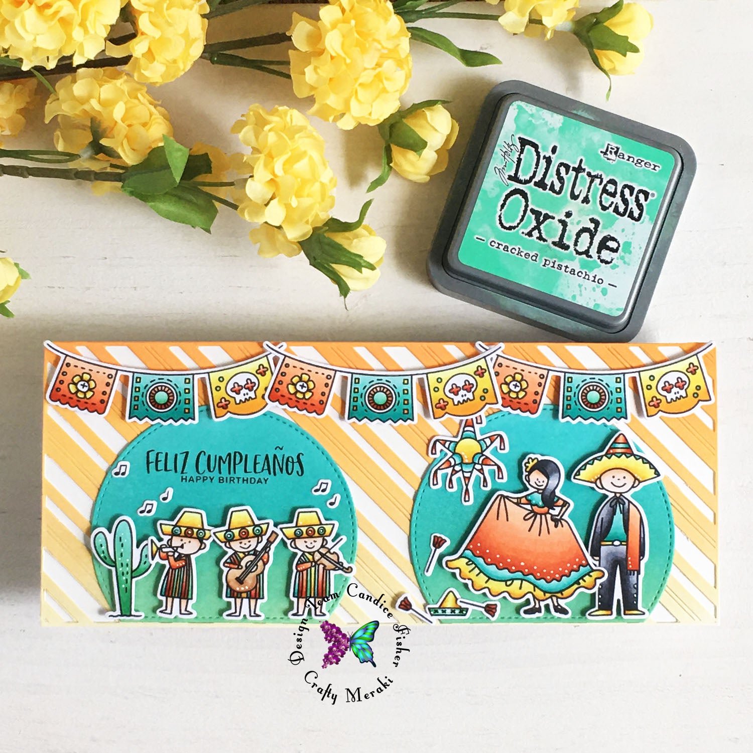 Festive Birthday card with Candice