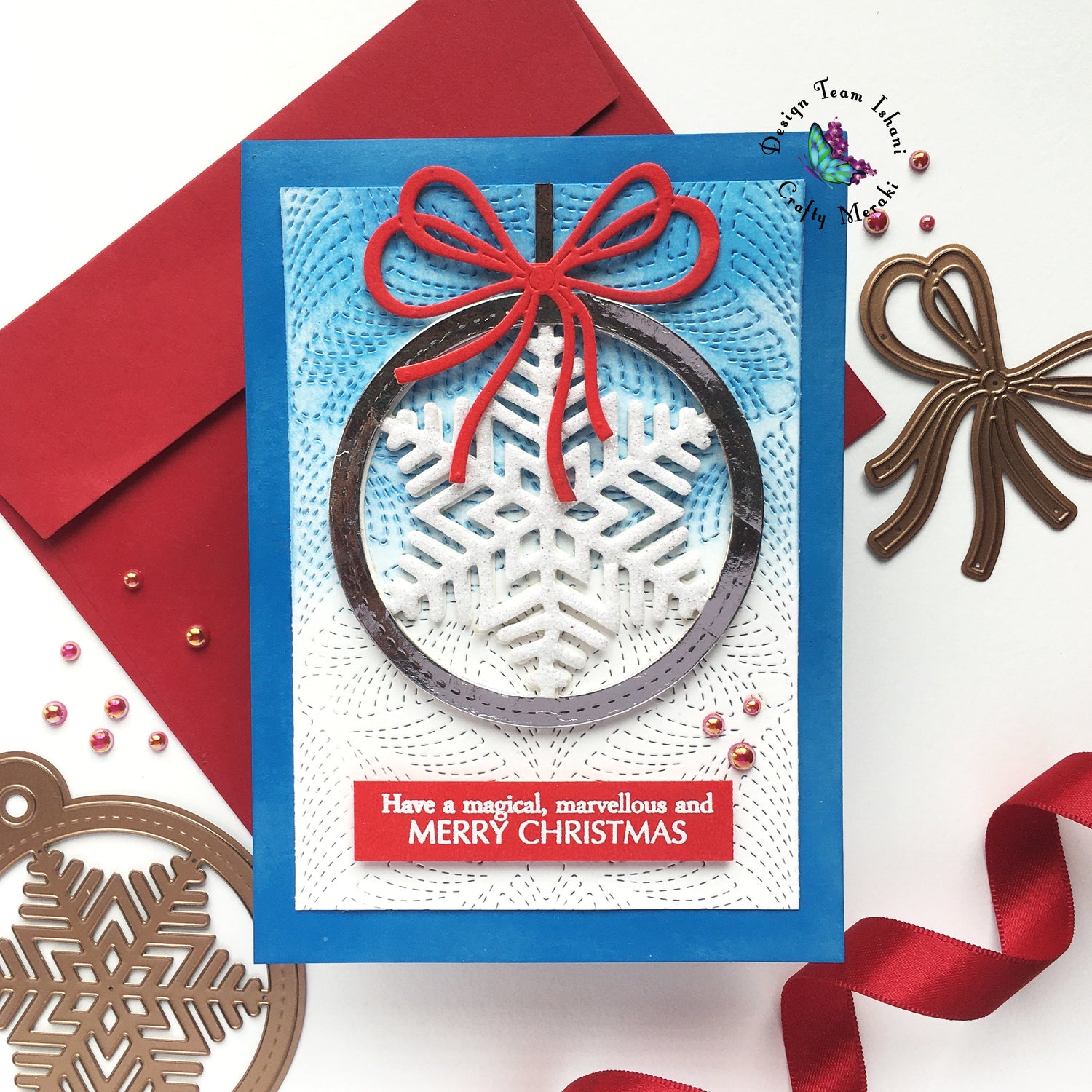 Carol Ornament Christmas card by Ishani