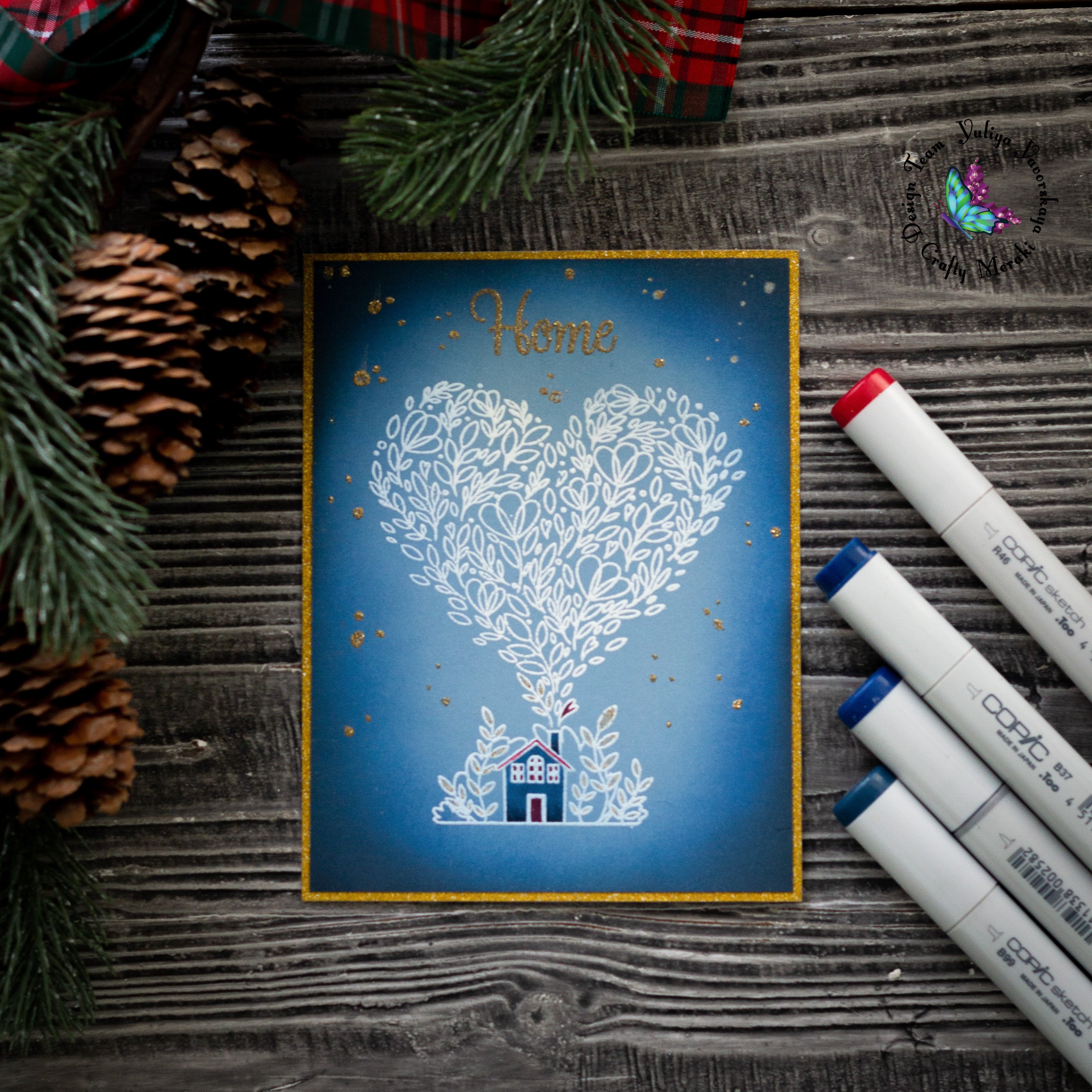 Home Sweet Home card by Yuliya