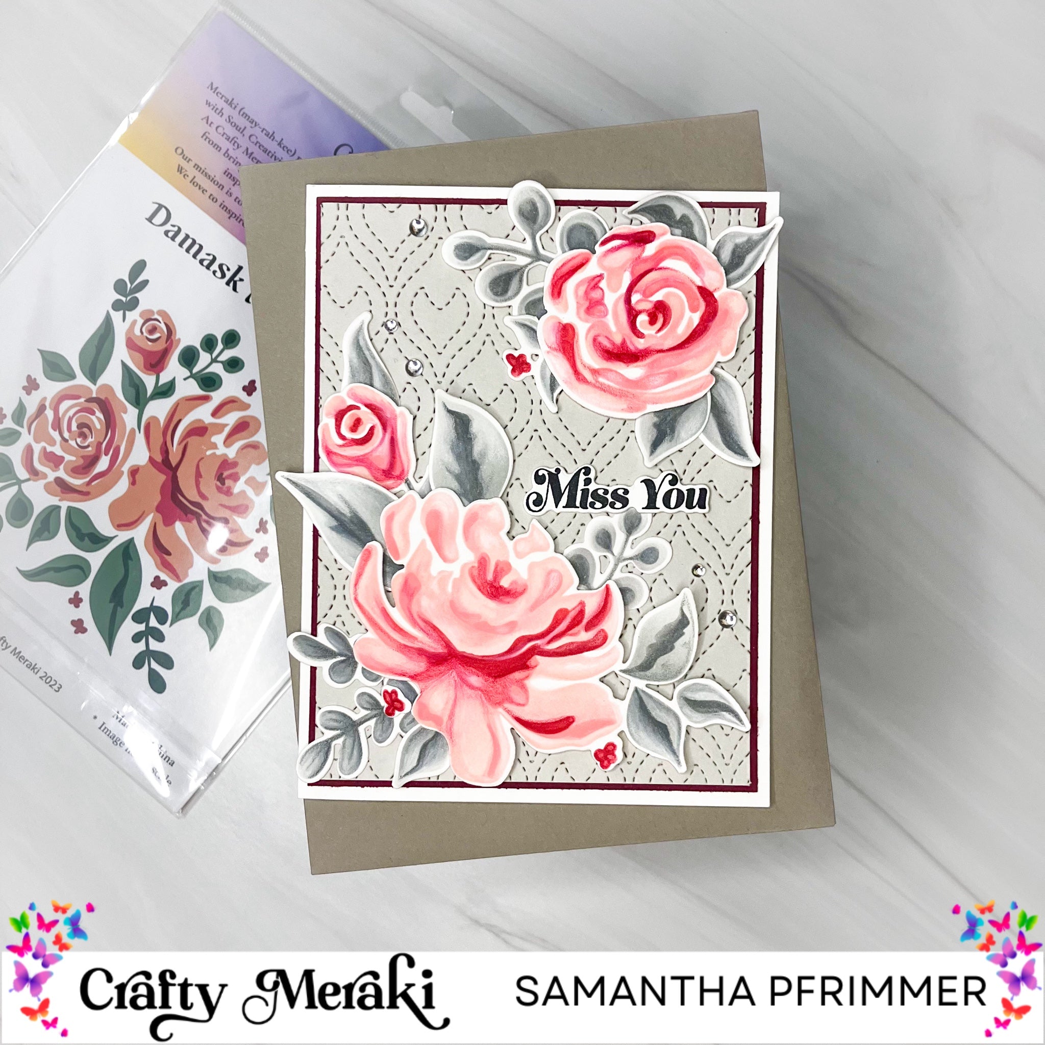 Stenciling with Colored Pencil Enhancements