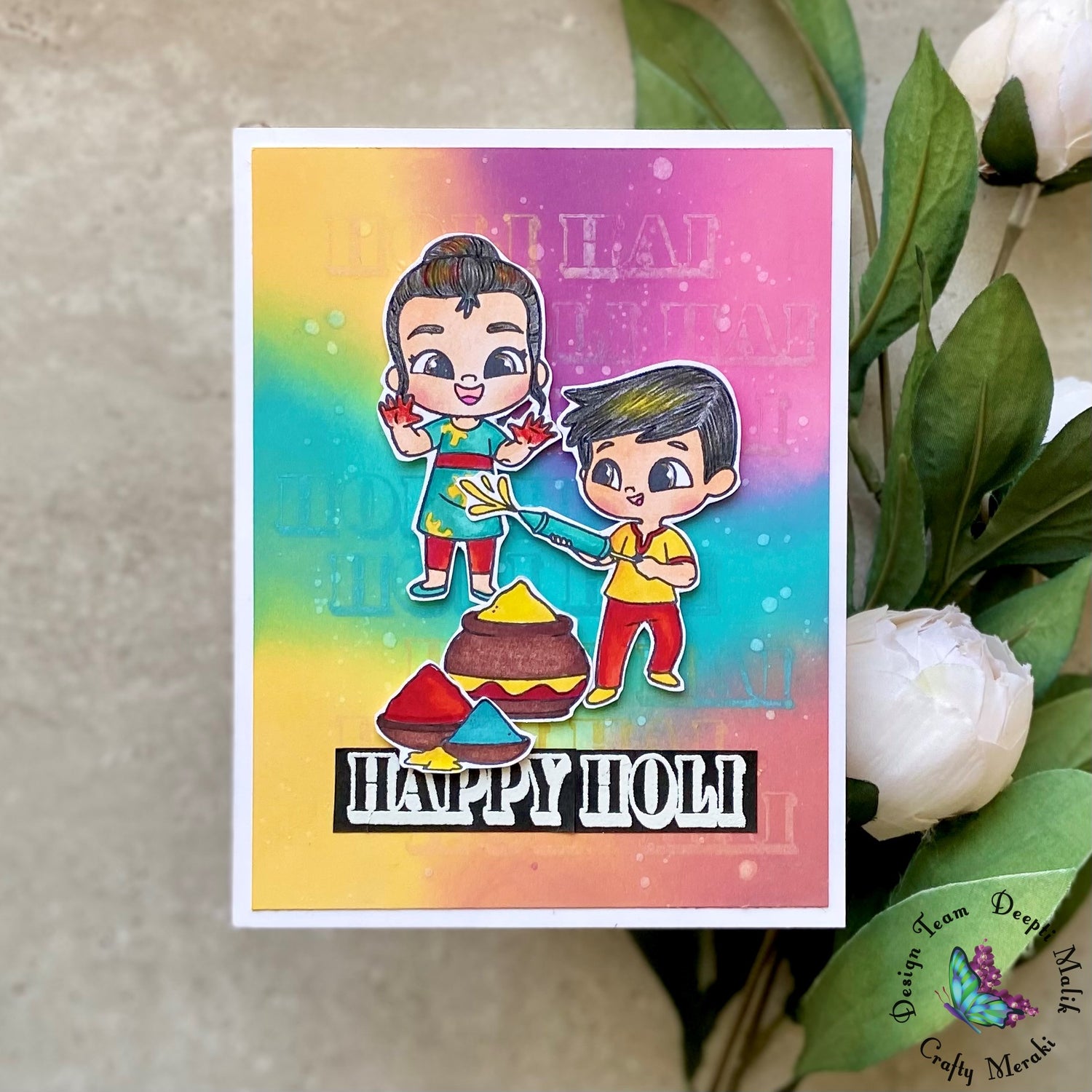 Holi cards by Deepti