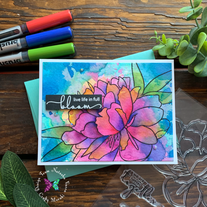 Gorgeous Watercolor big blooms with Natasha