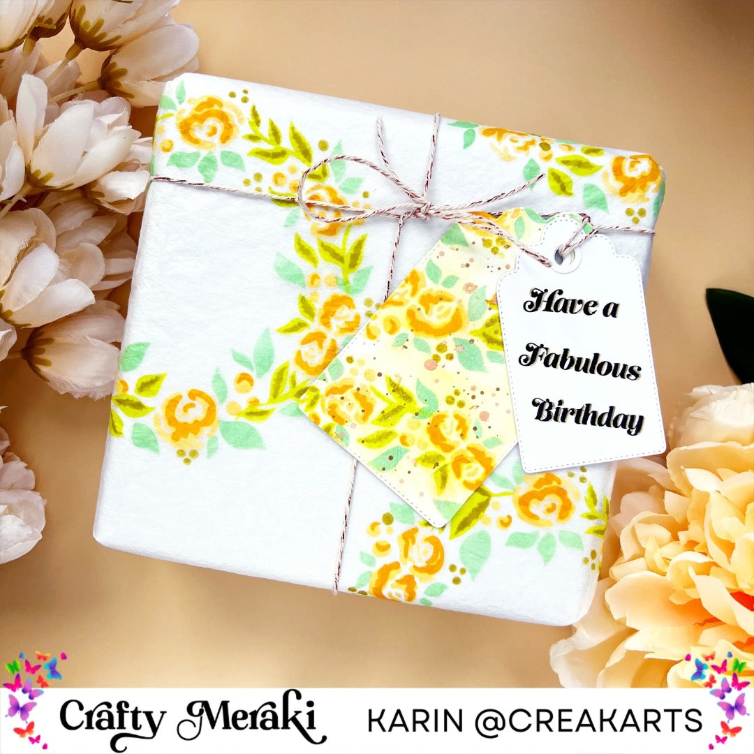 Making your own wrapping paper.