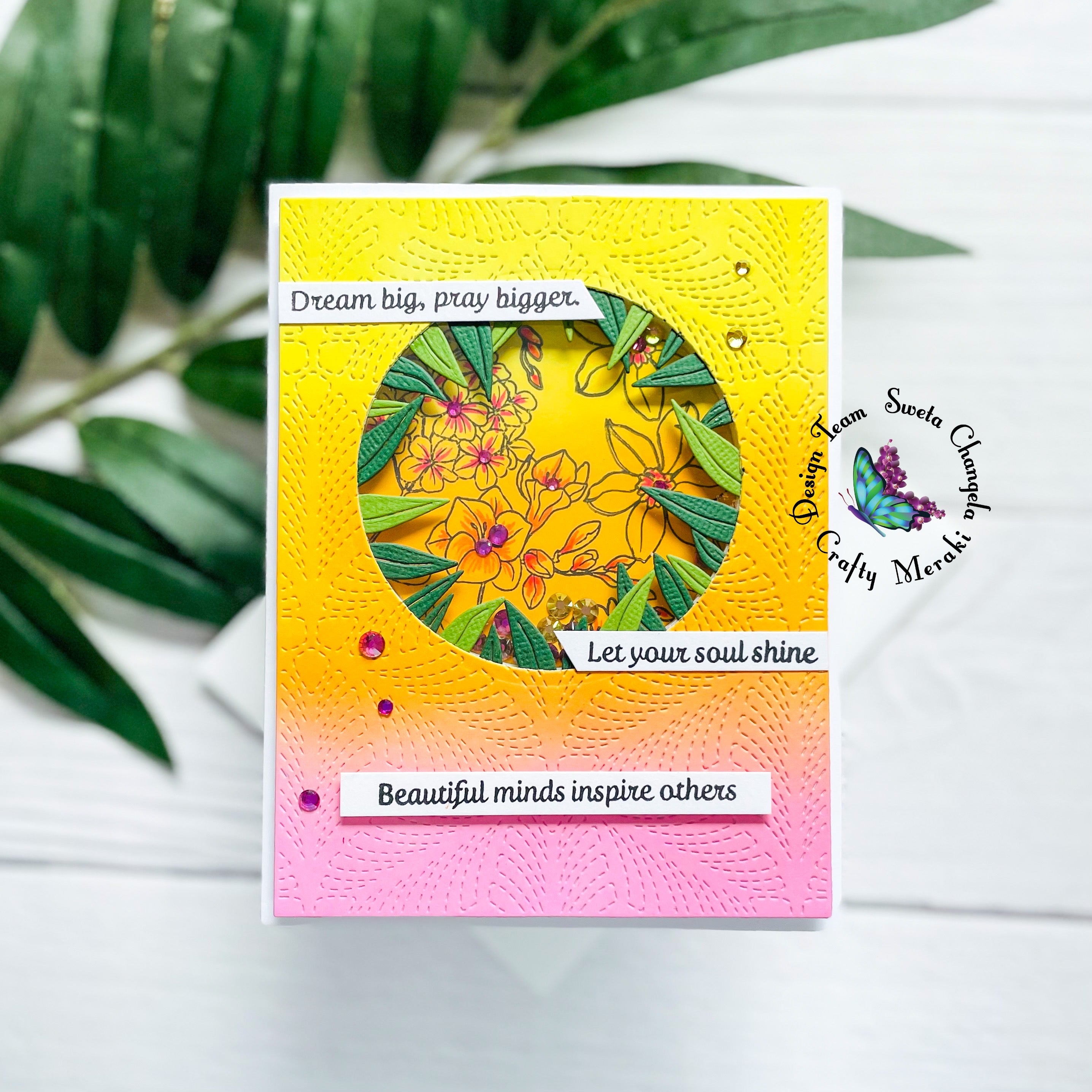 Beautiful Mind shaker card ~ by Sweta