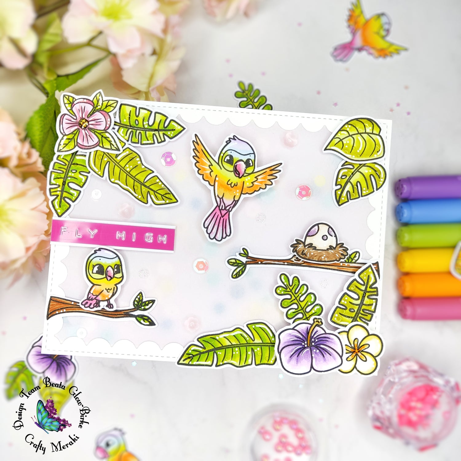 Rainbow birds of paradise