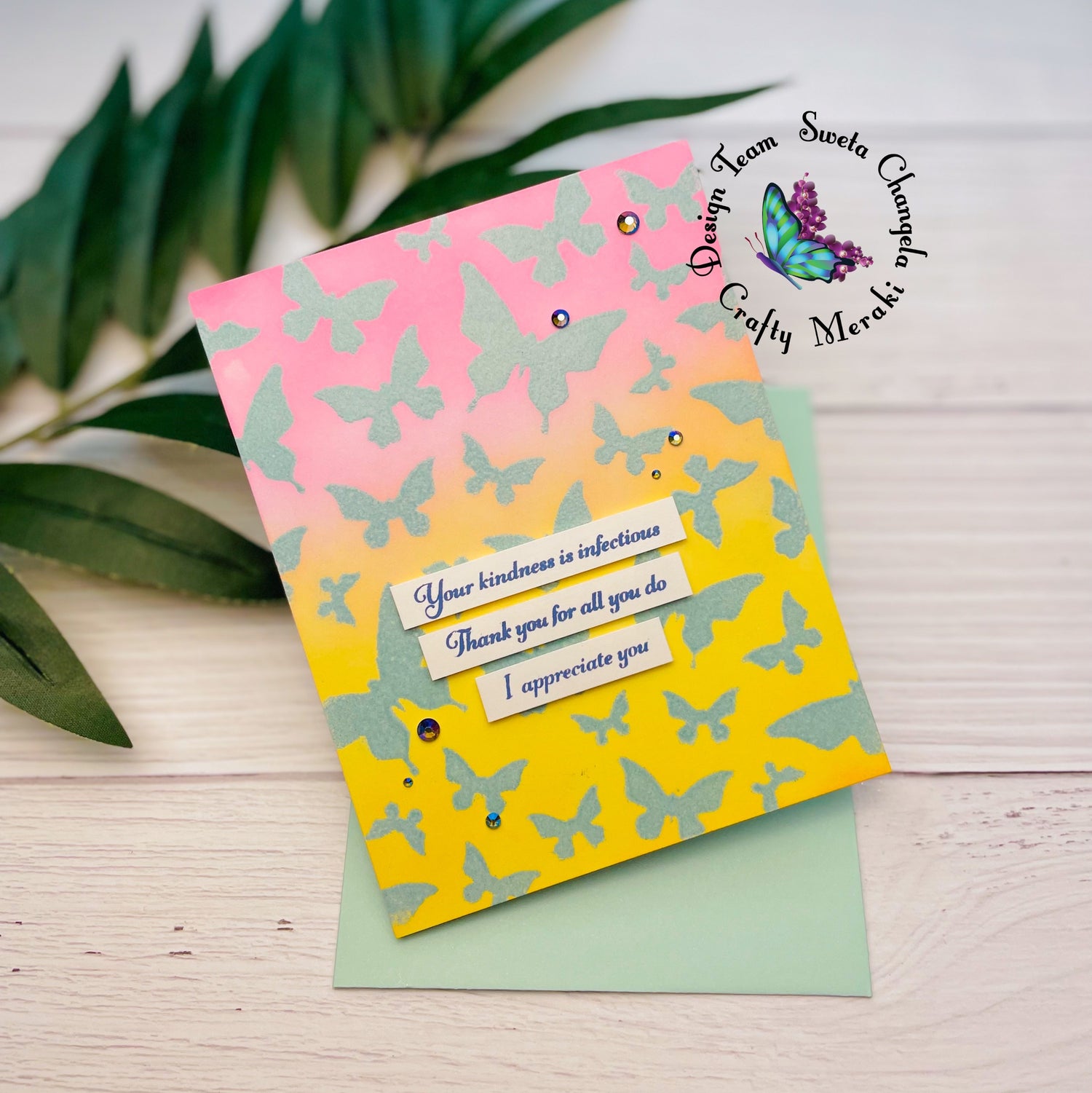 Butterfly Garden Meraki Motifs by Sweta