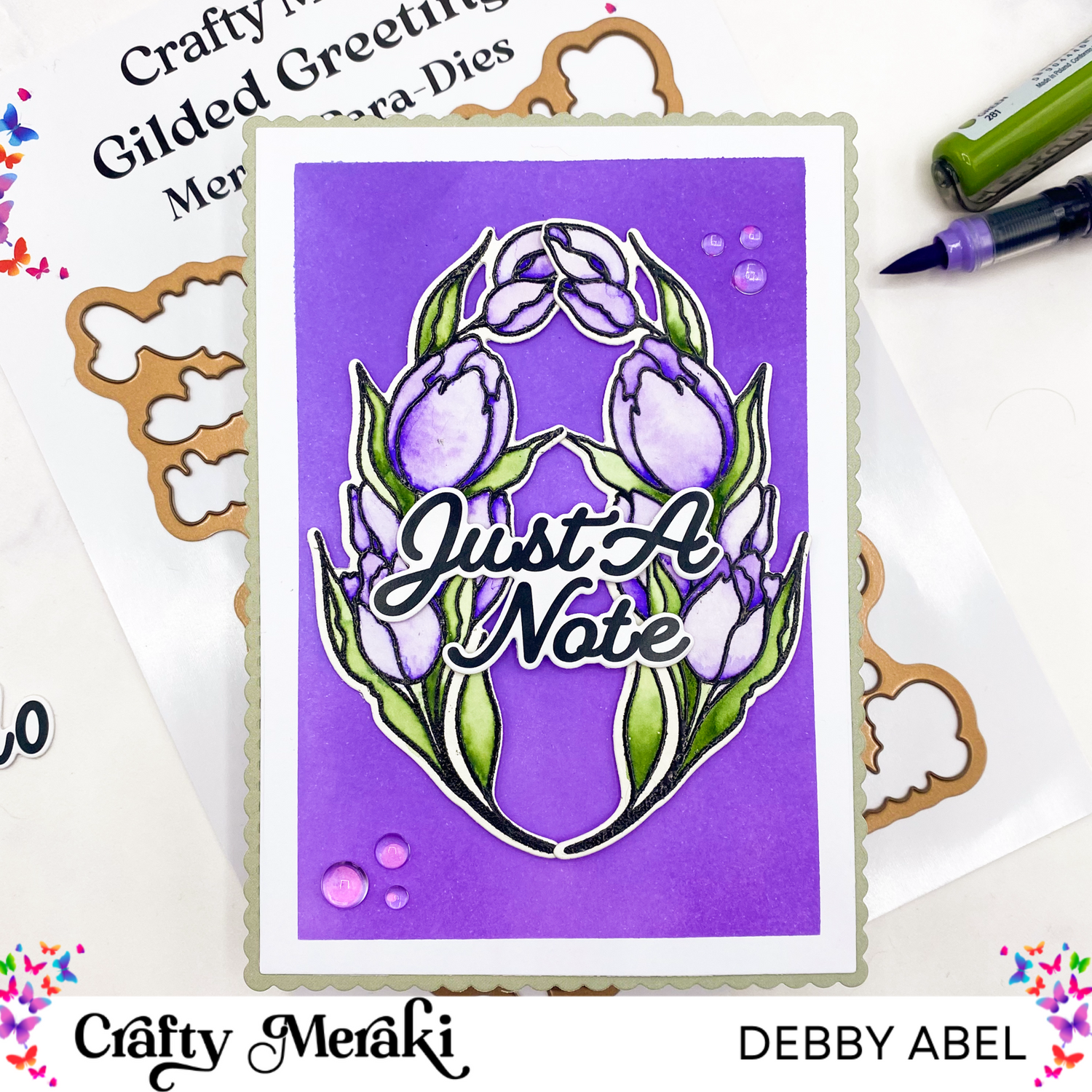 Coloring with aquarelmarkers