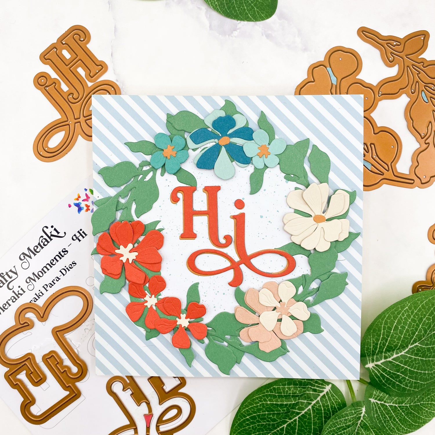 Flowery wreath: floral wreath builder
