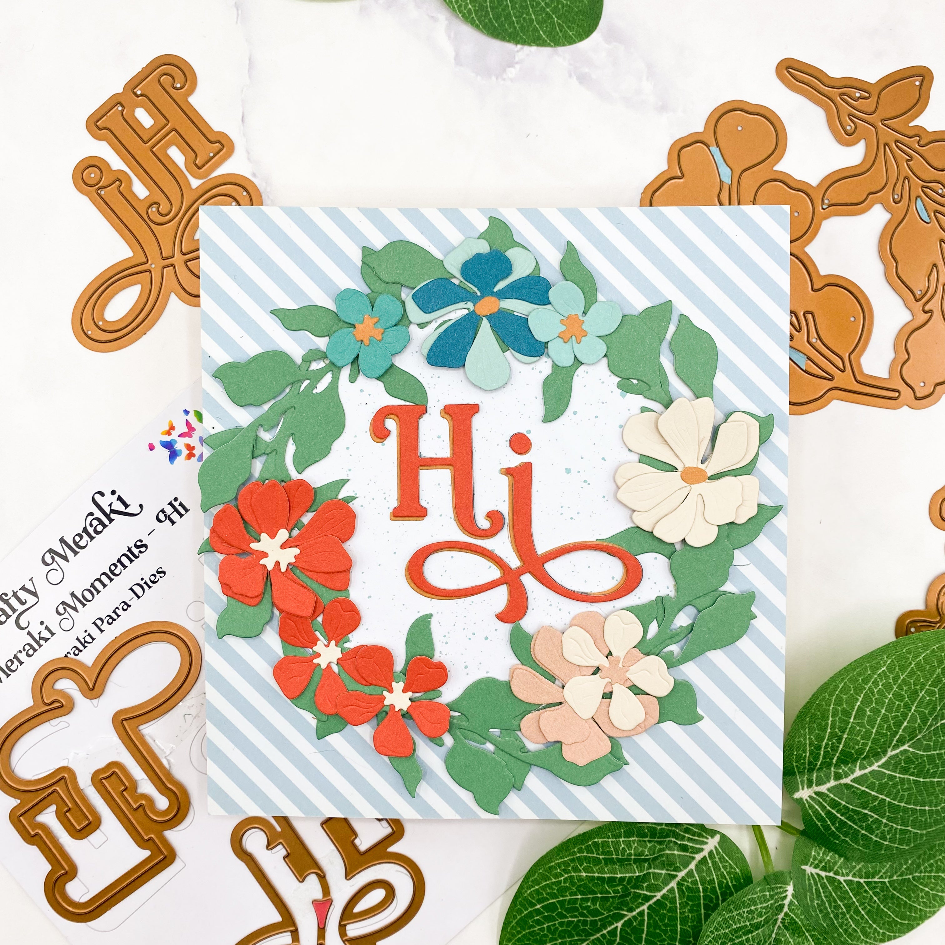 Flowery wreath: floral wreath builder