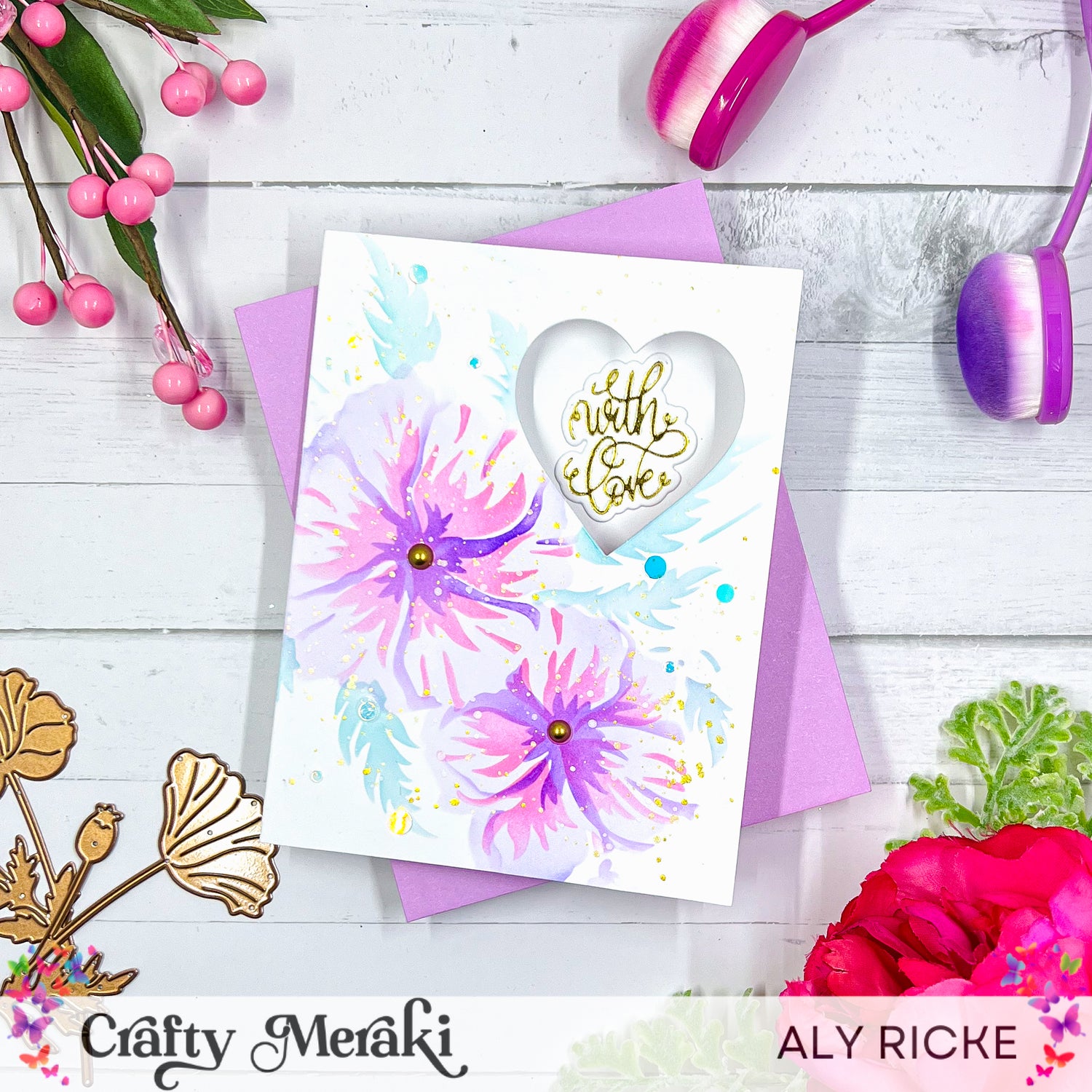 Simple Valentine's Peekaboo Card!