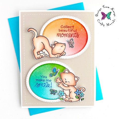 Cute No fuss Critter cards with Kavya!