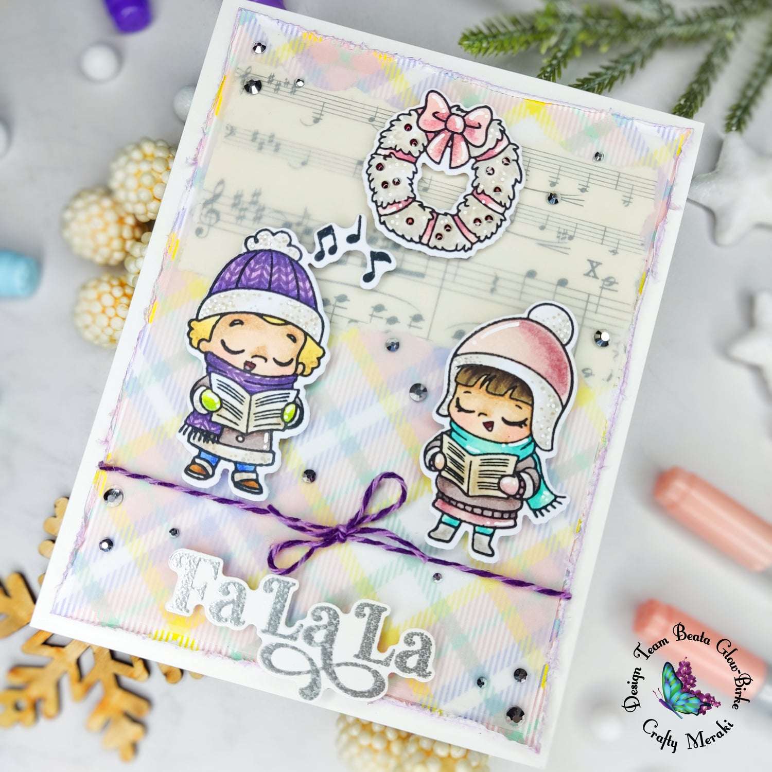 Carolers of Festive Frolic stamp set