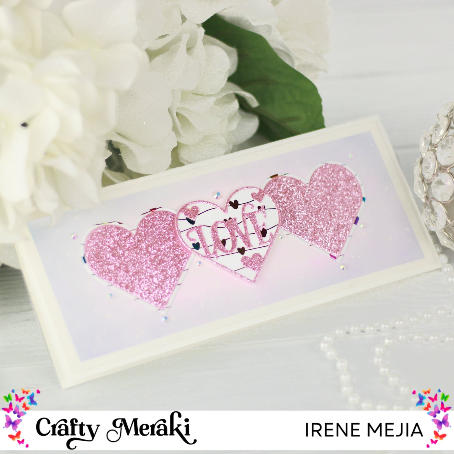 Love Heart Slimline Card