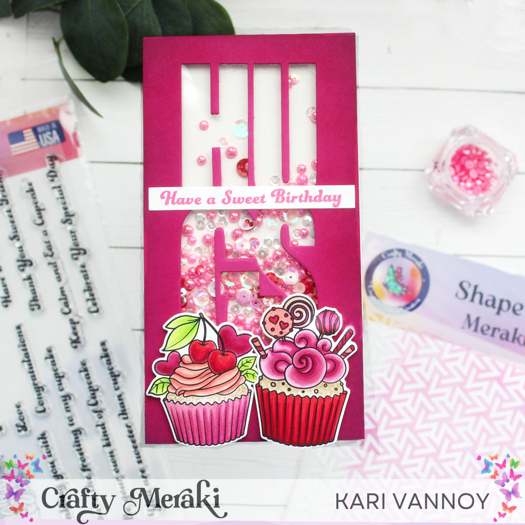 Shake It Up! Mini Slimline Shaker Card